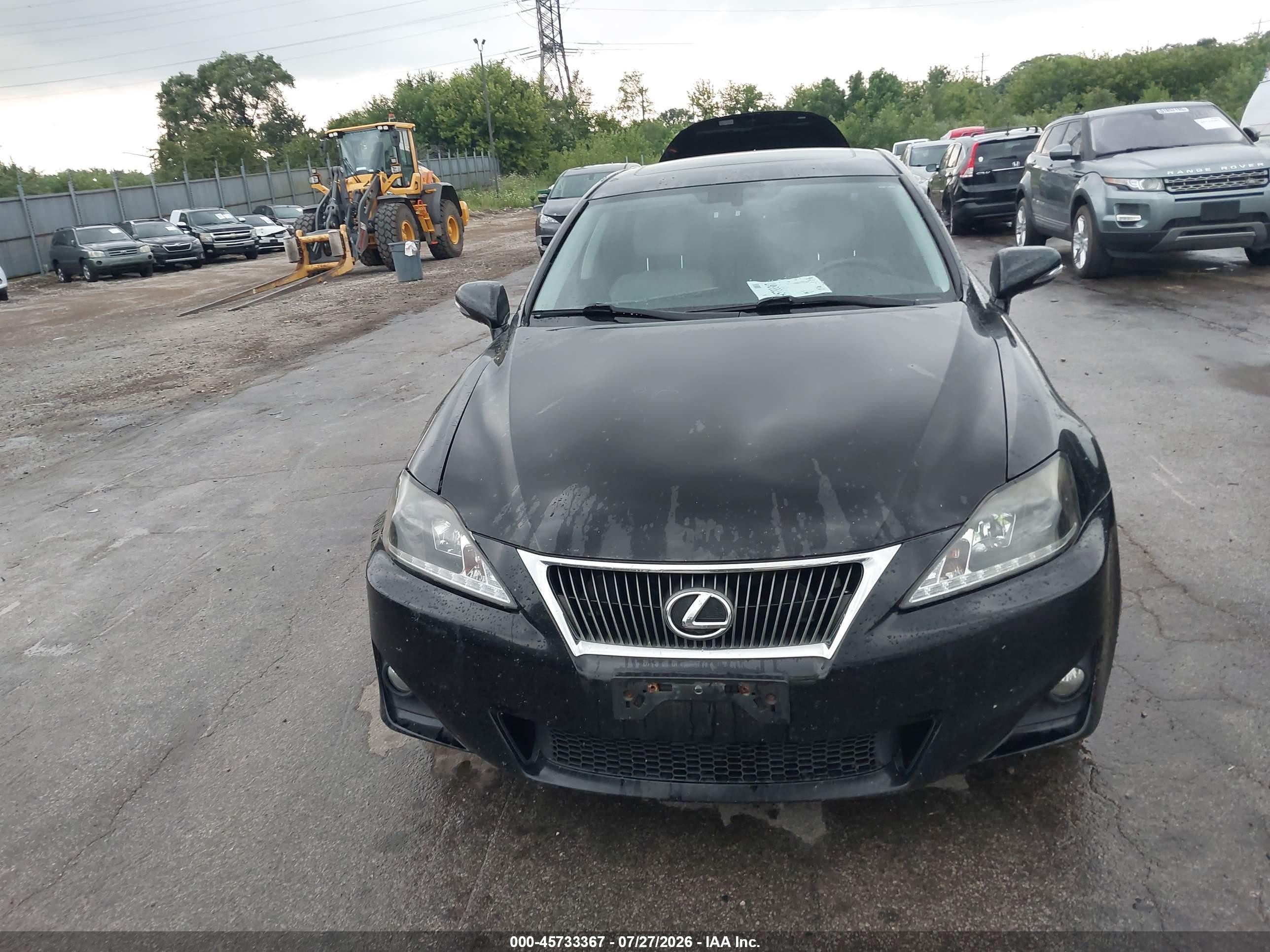 2012 Lexus Is 250   Black vin: JTHCF5C23C5053917