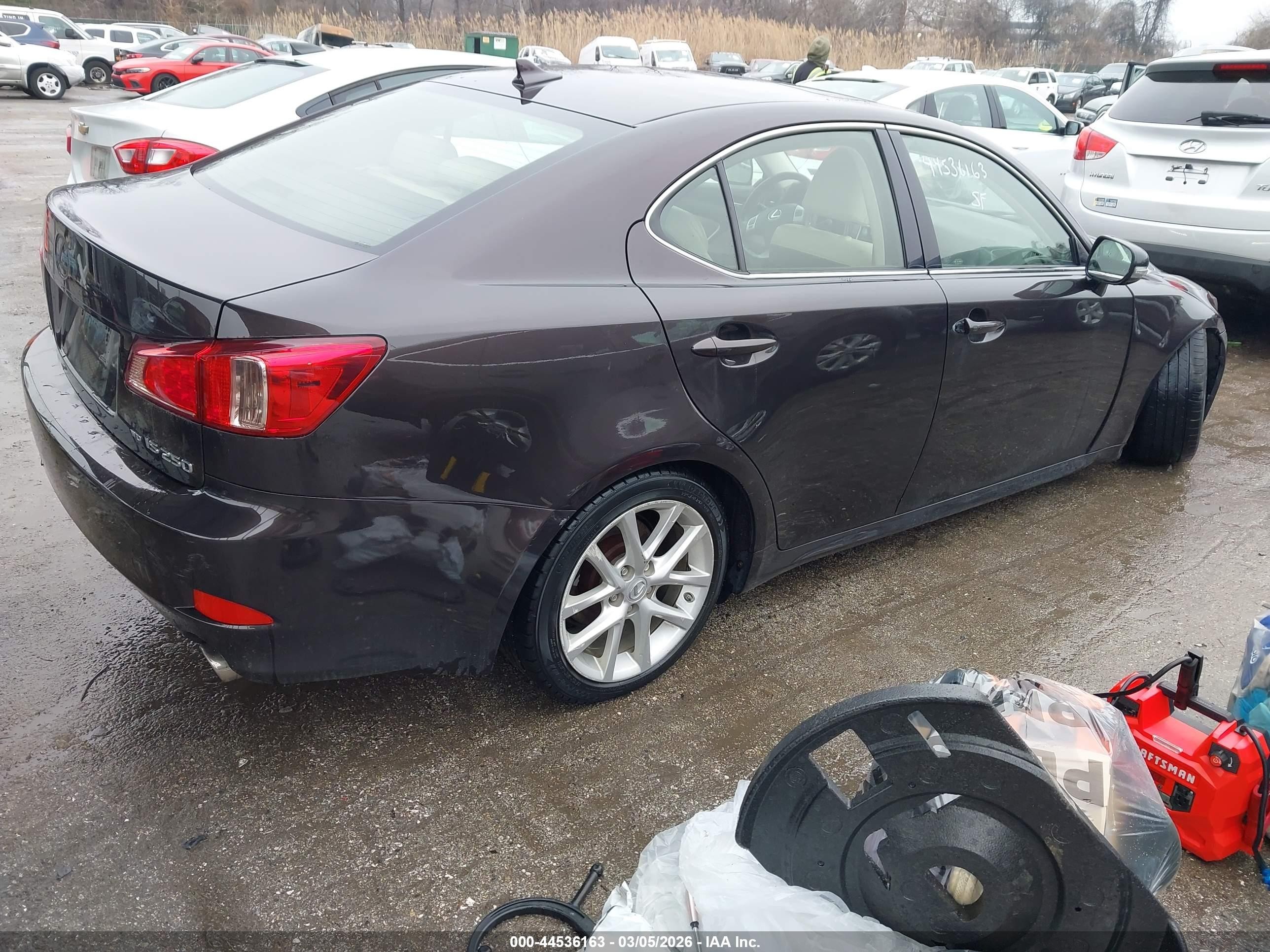 2012 Lexus Is 250   Черный vin: JTHCF5C23C5060639