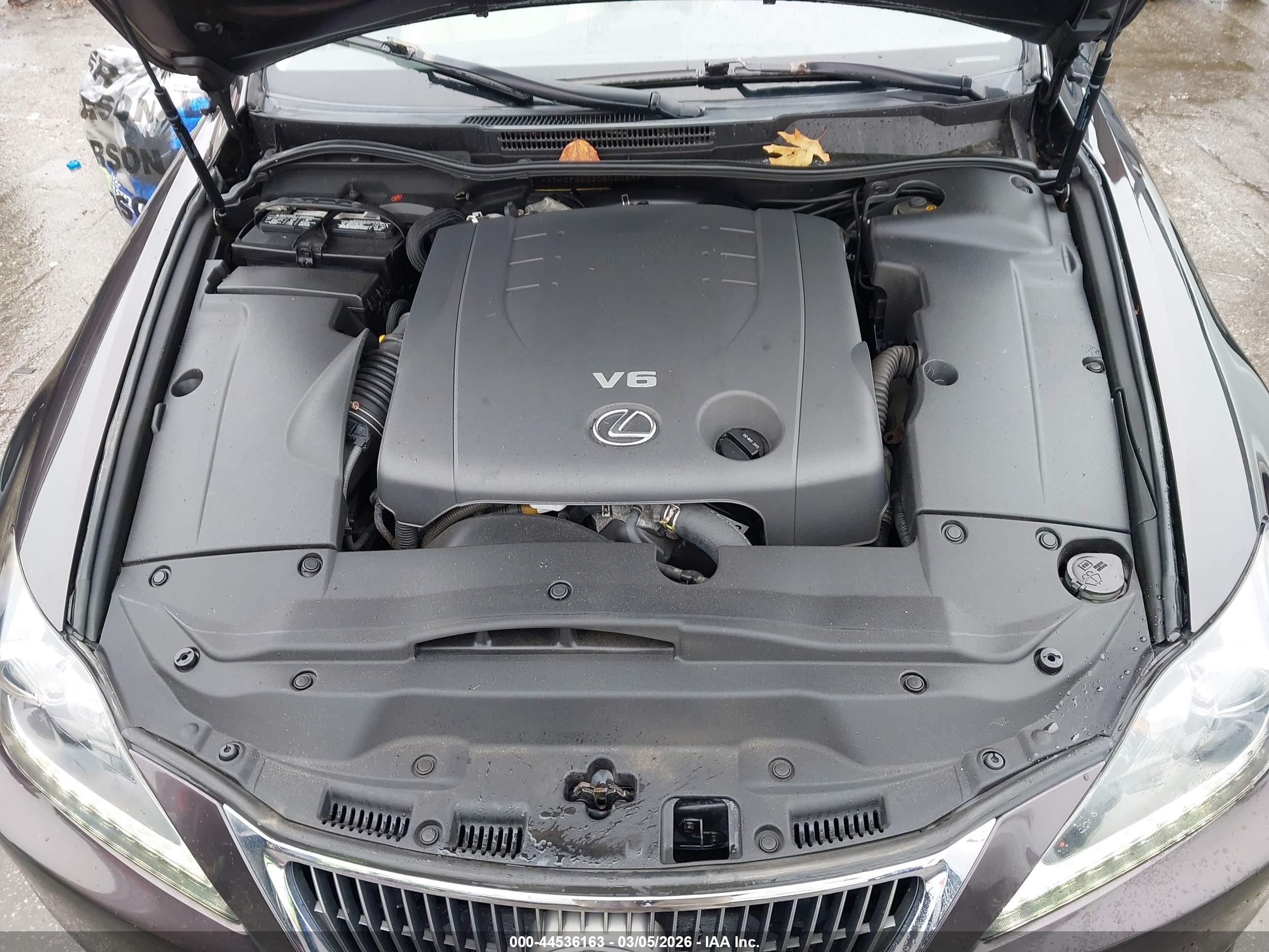 2012 Lexus Is 250   Черный vin: JTHCF5C23C5060639
