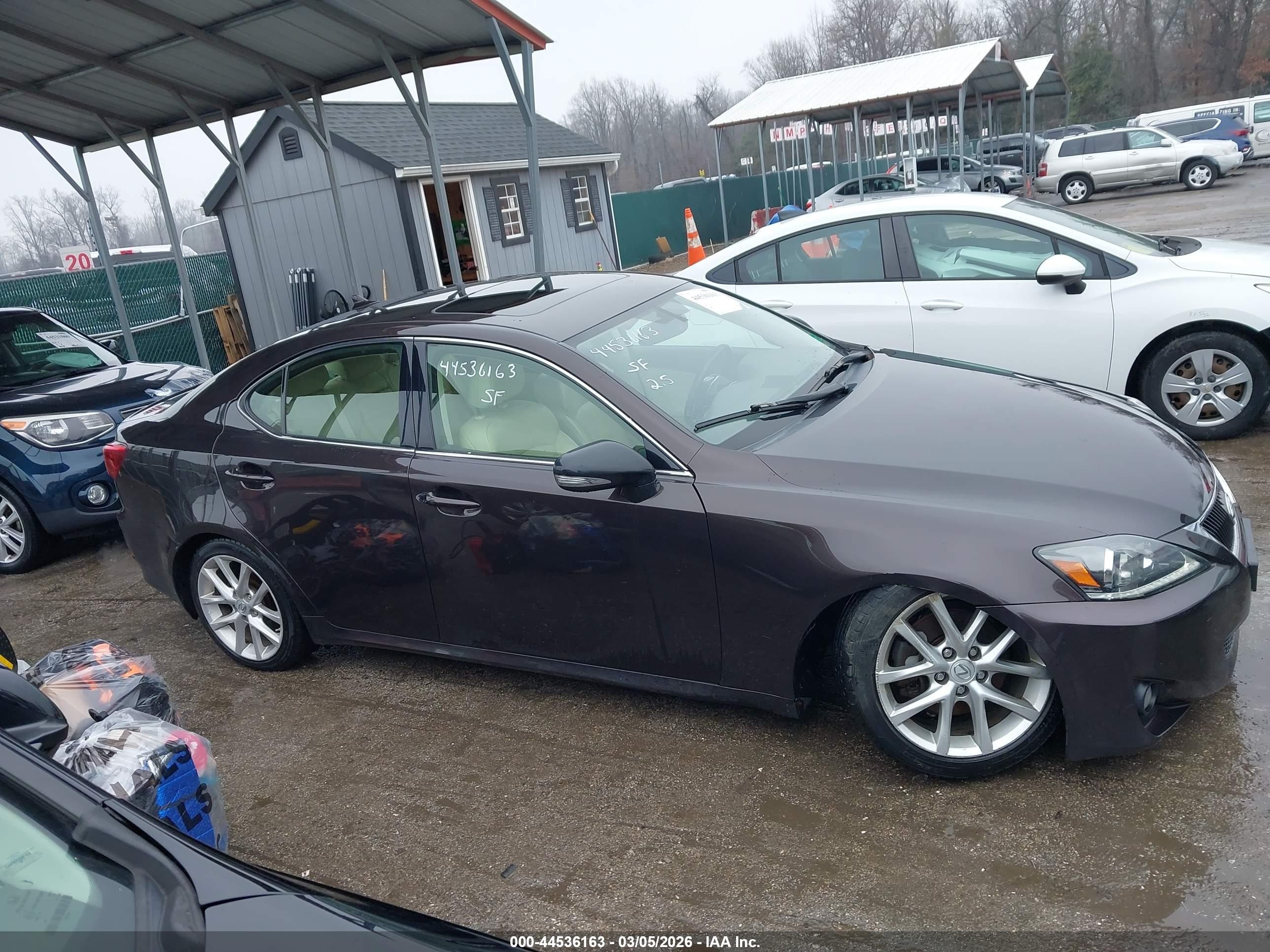 2012 Lexus Is 250   Черный vin: JTHCF5C23C5060639