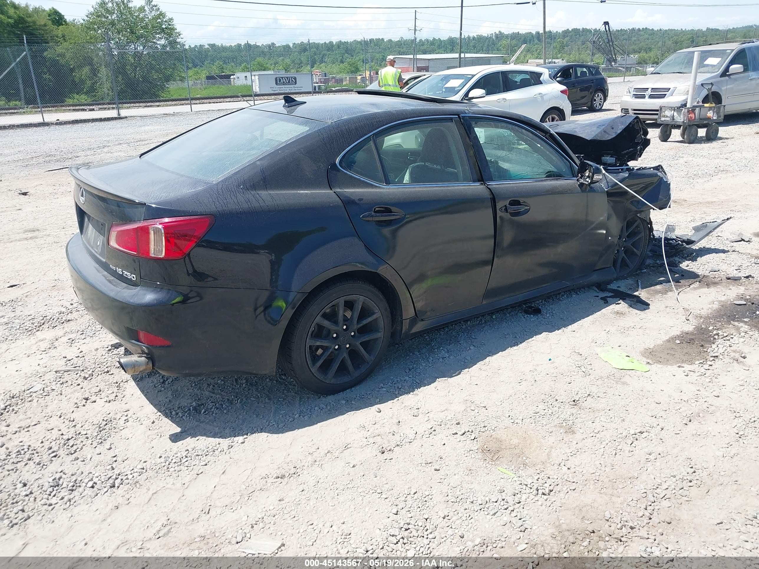 2013 Lexus Is 250   Black vin: JTHCF5C23D5062375