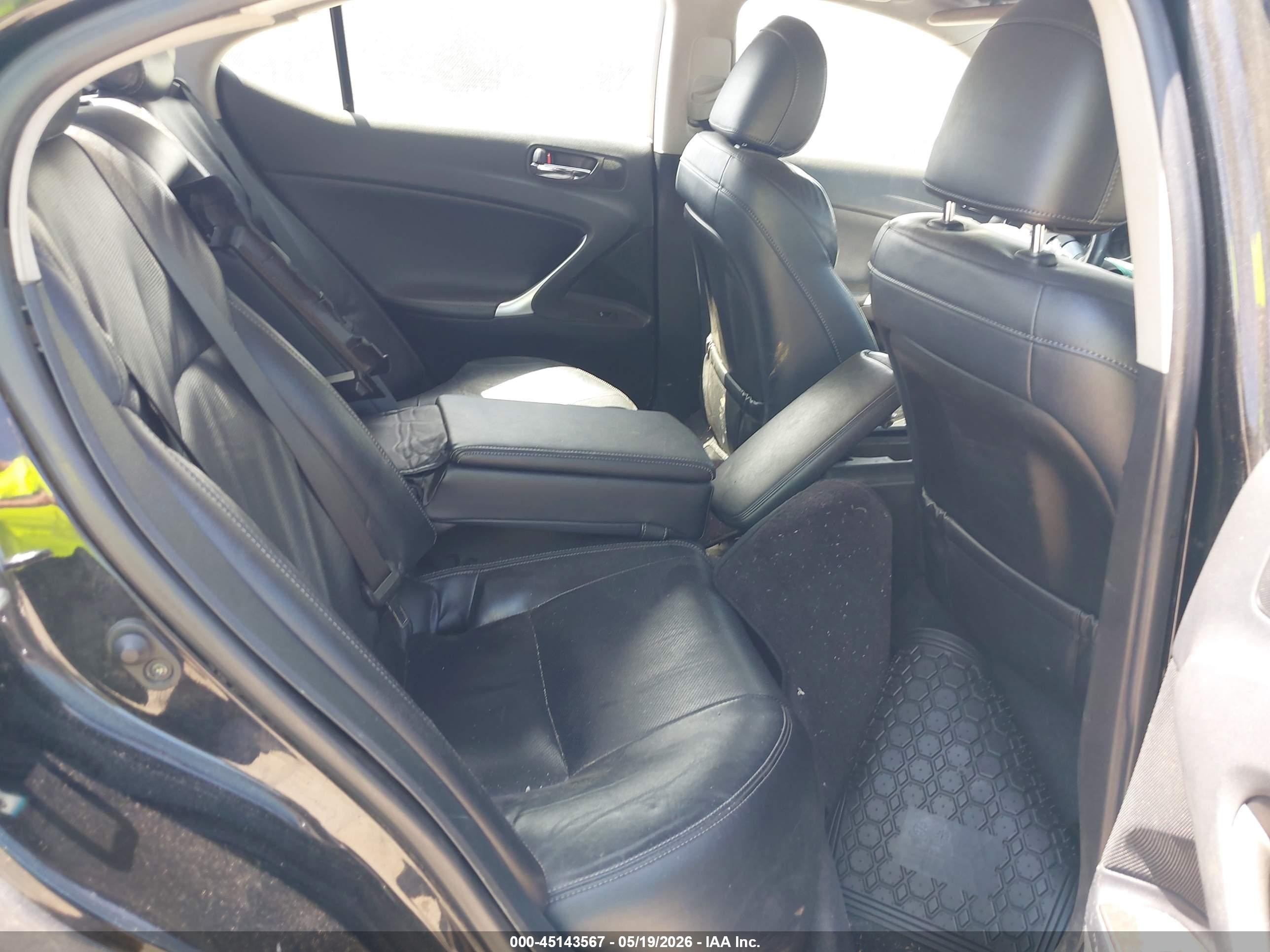 2013 Lexus Is 250   Black vin: JTHCF5C23D5062375