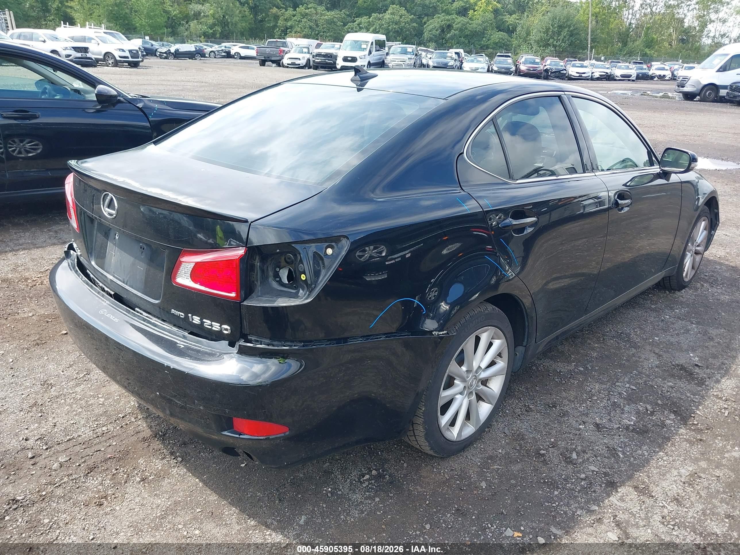2010 Lexus Is 250   Black vin: JTHCF5C24A2032895