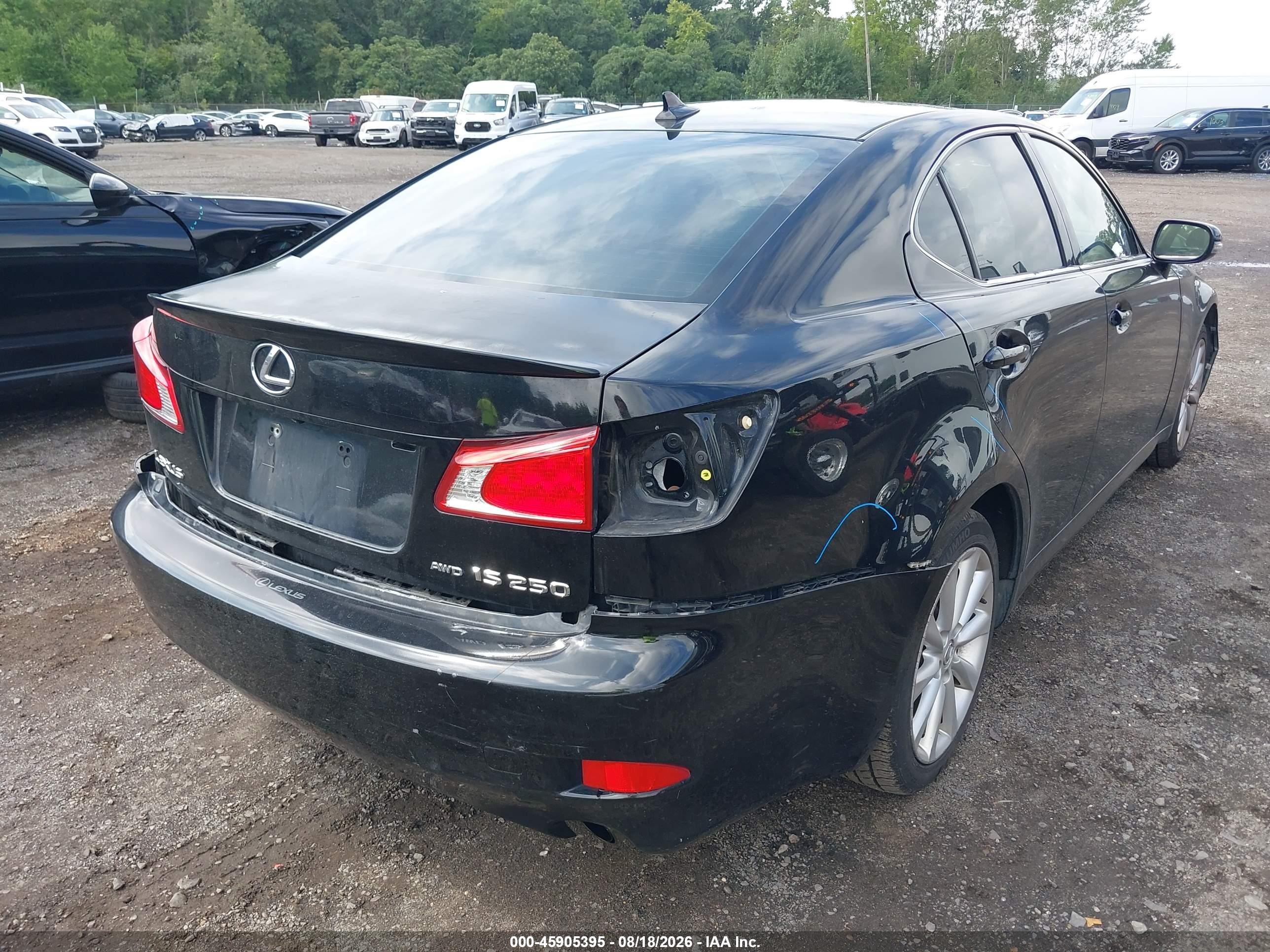 2010 Lexus Is 250   Black vin: JTHCF5C24A2032895