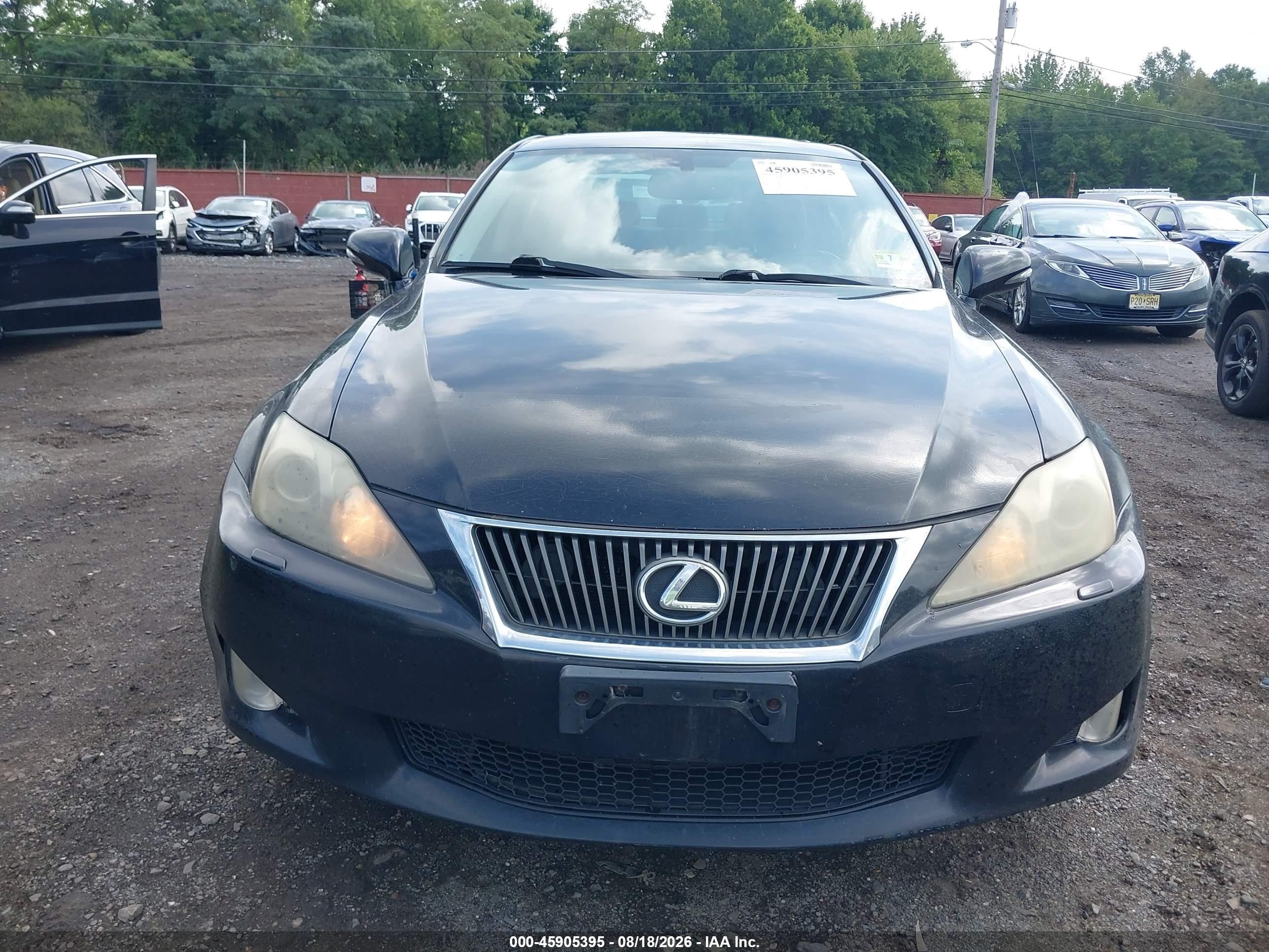 2010 Lexus Is 250   Black vin: JTHCF5C24A2032895