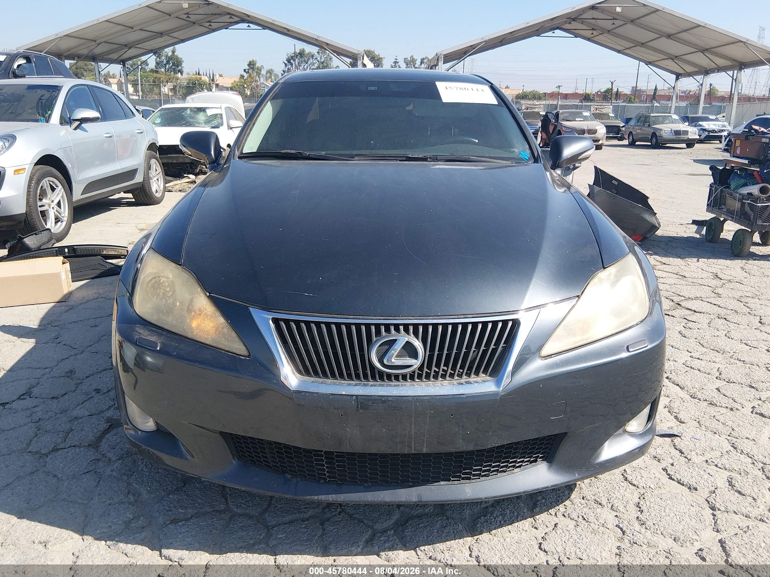 2010 Lexus Is 250   Gray vin: JTHCF5C24A2033481
