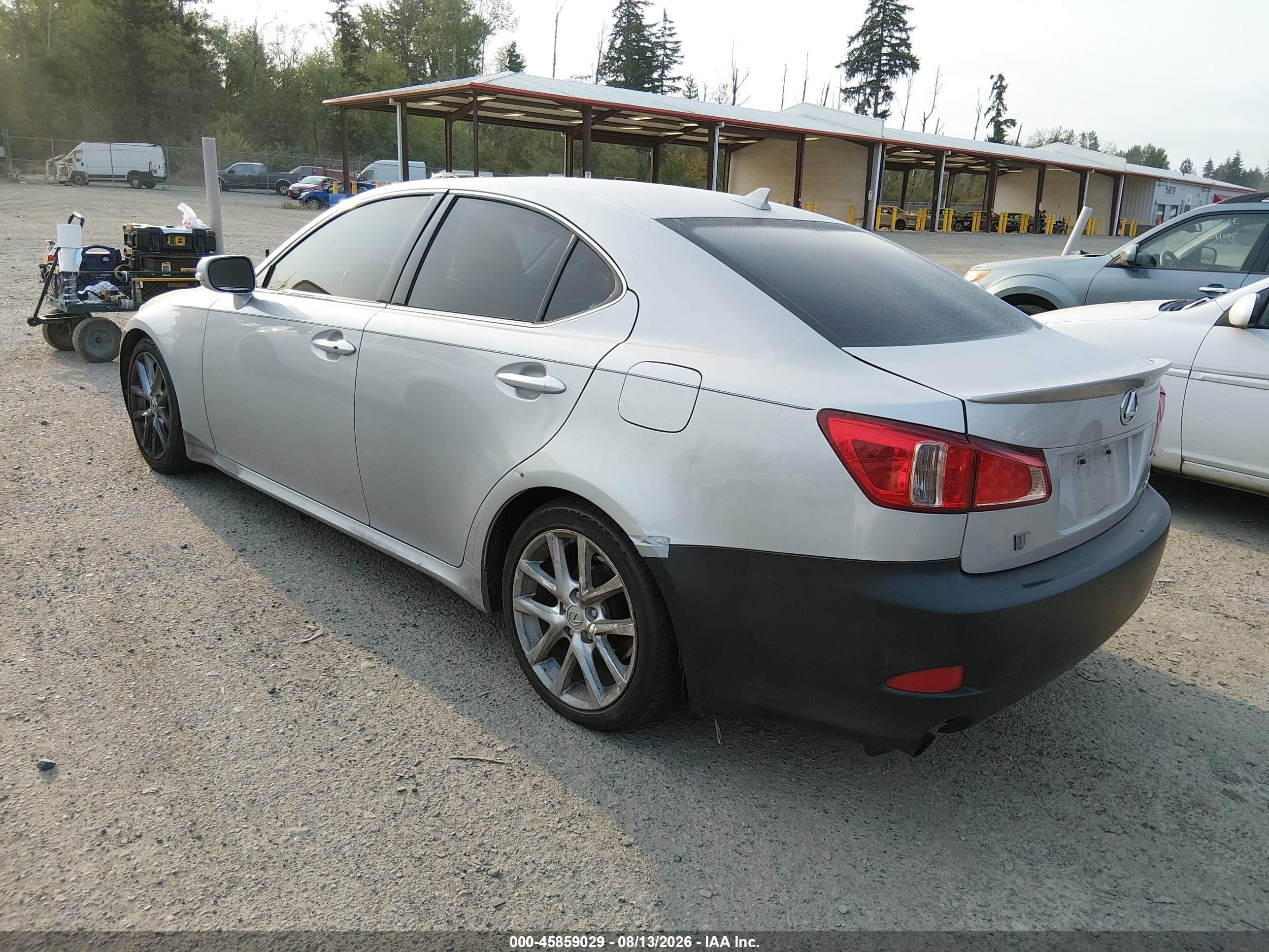 2012 Lexus Is 250 Silver vin: JTHCF5C24C5053067