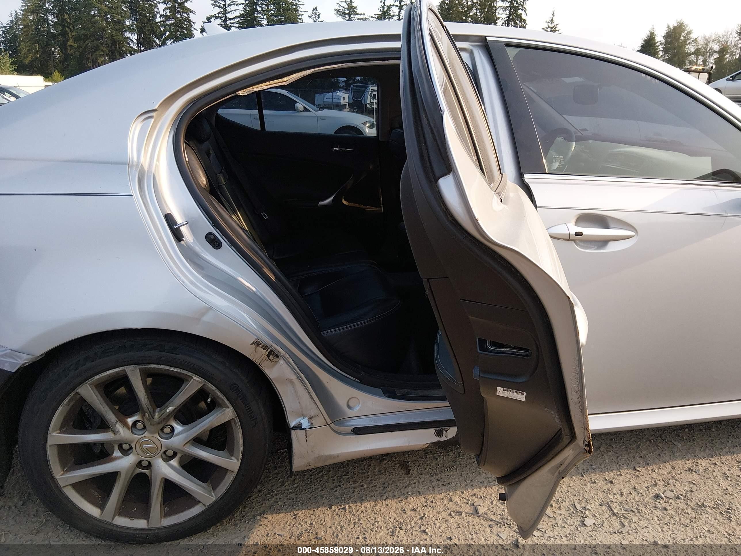 2012 Lexus Is 250 Silver vin: JTHCF5C24C5053067
