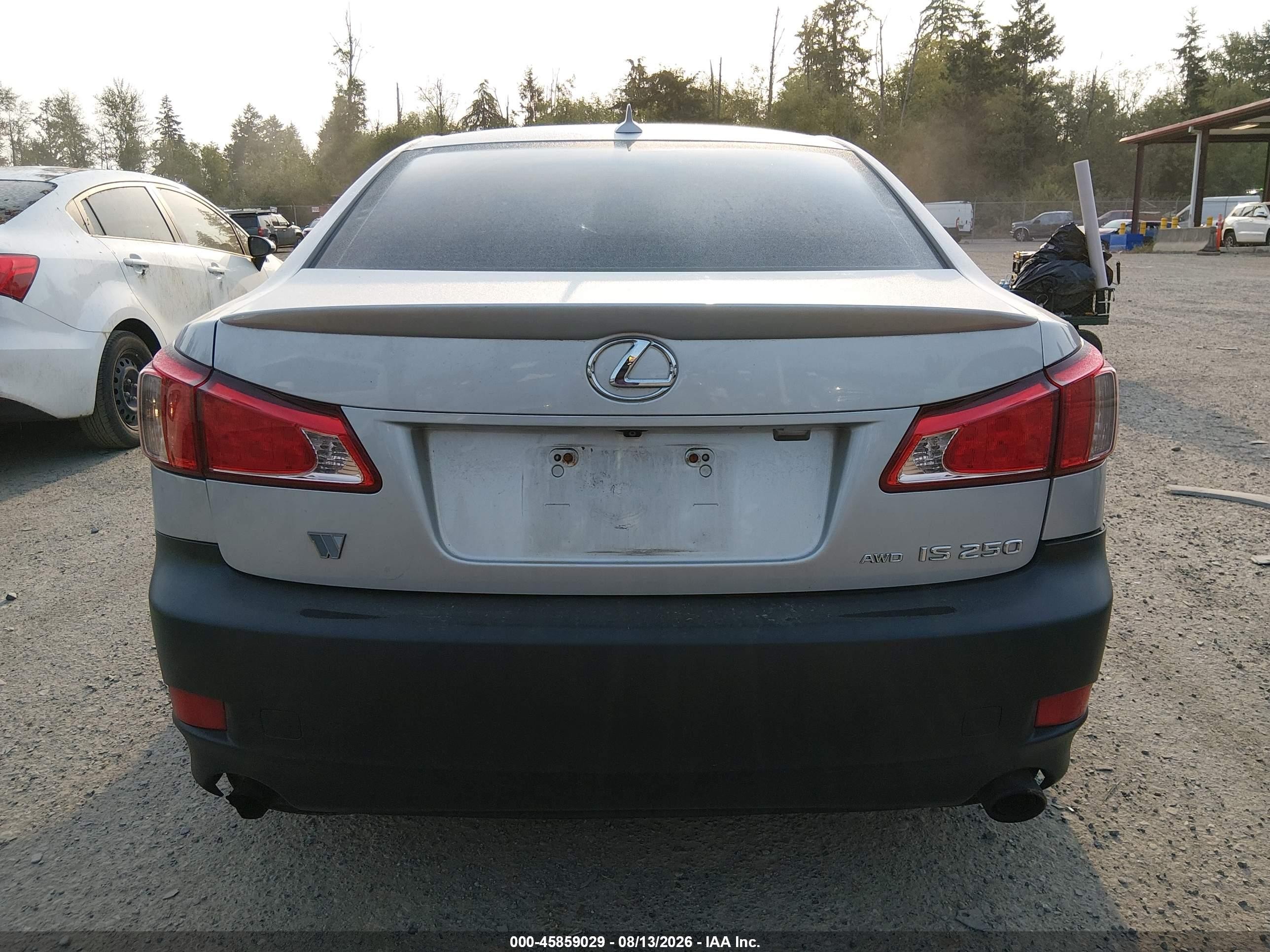 2012 Lexus Is 250 Silver vin: JTHCF5C24C5053067