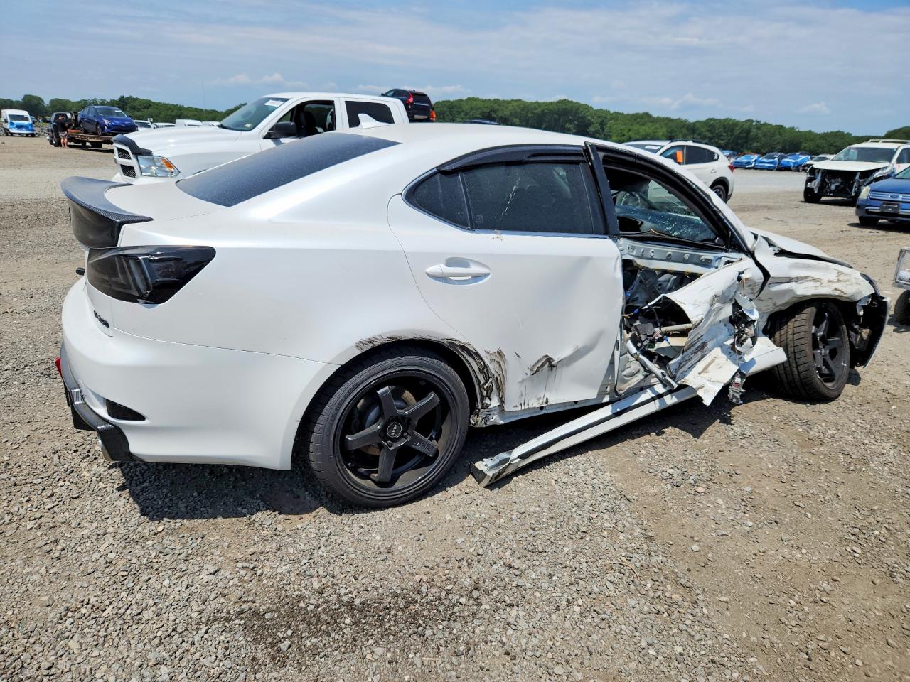2013 Lexus Is 250 White vin: JTHCF5C24D5063051