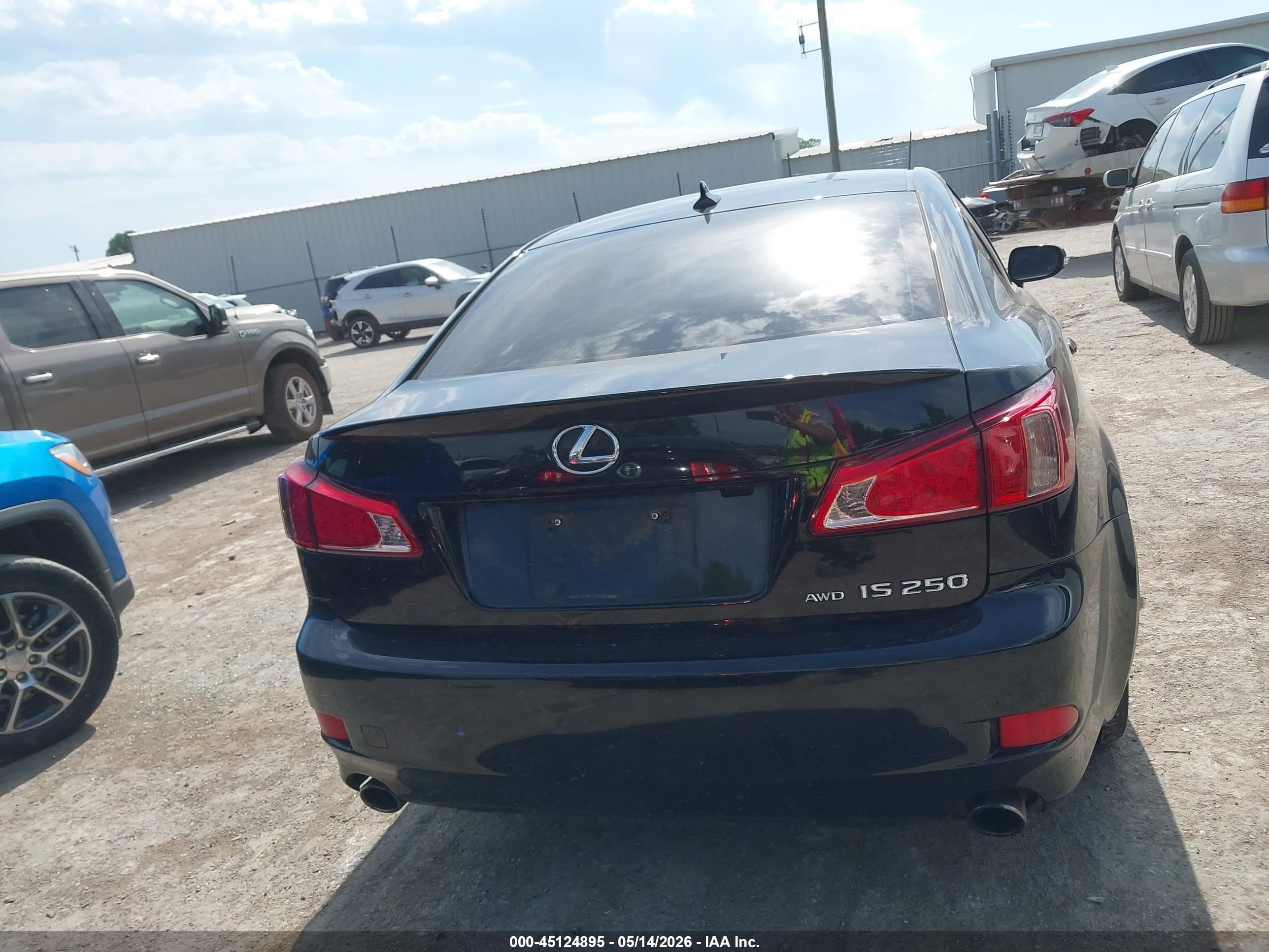 2013 Lexus Is 250   Black vin: JTHCF5C24D5063910