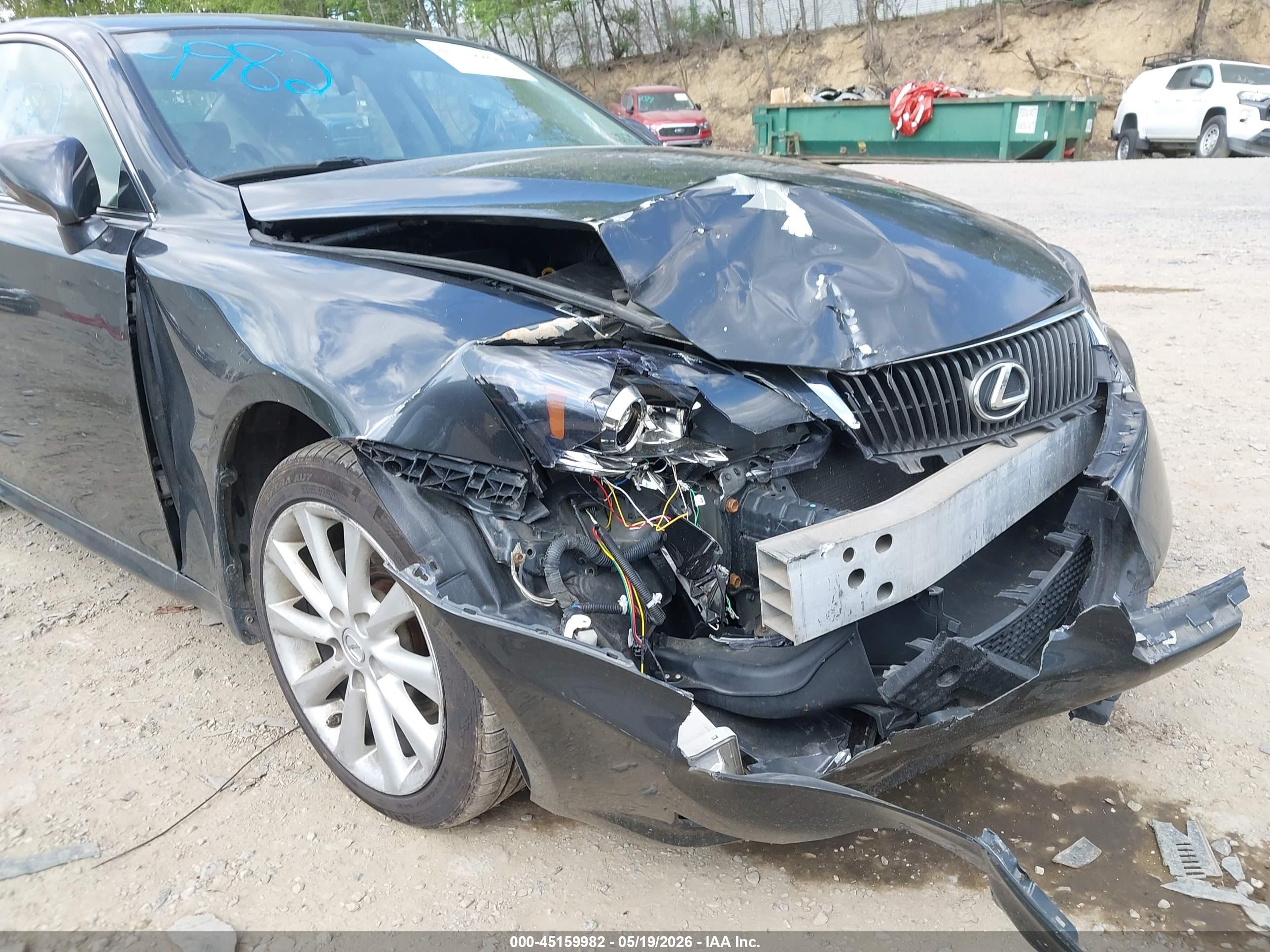 2010 Lexus Is 250 Black vin: JTHCF5C25A5036968