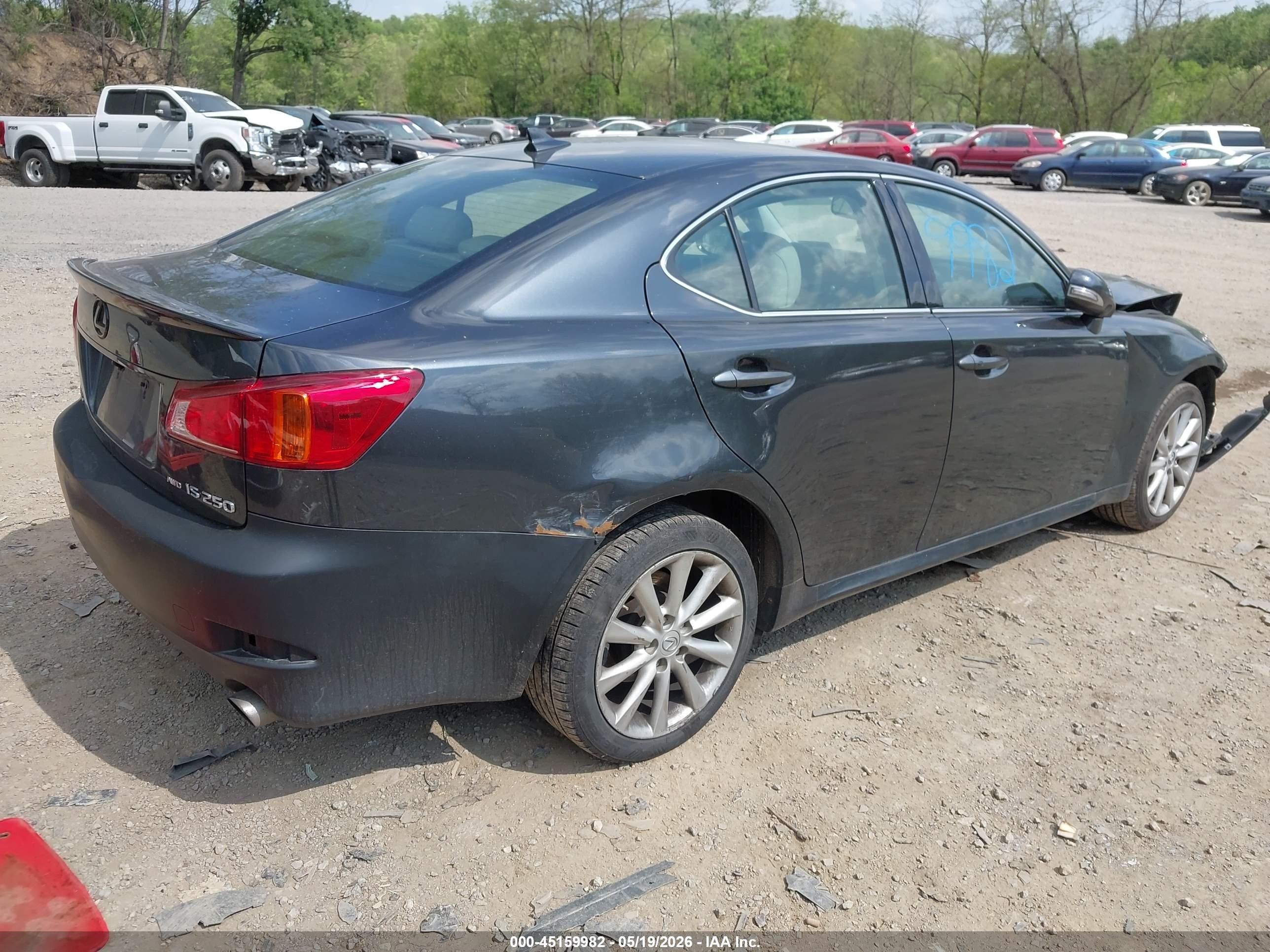 2010 Lexus Is 250 Black vin: JTHCF5C25A5036968