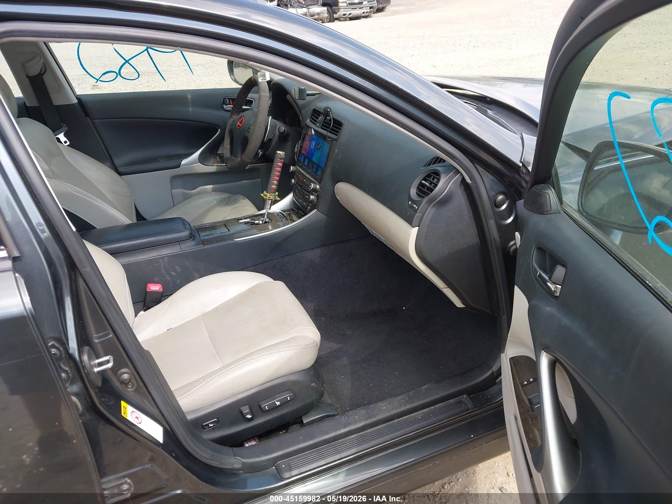 2010 Lexus Is 250 Black vin: JTHCF5C25A5036968