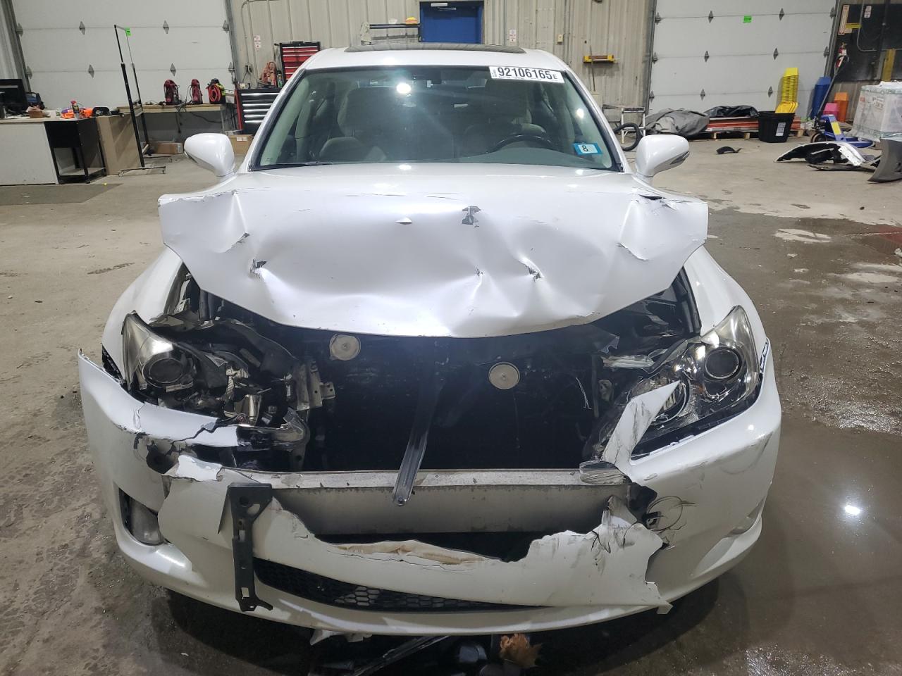 2010 Lexus Is 250 White vin: JTHCF5C25A5038039