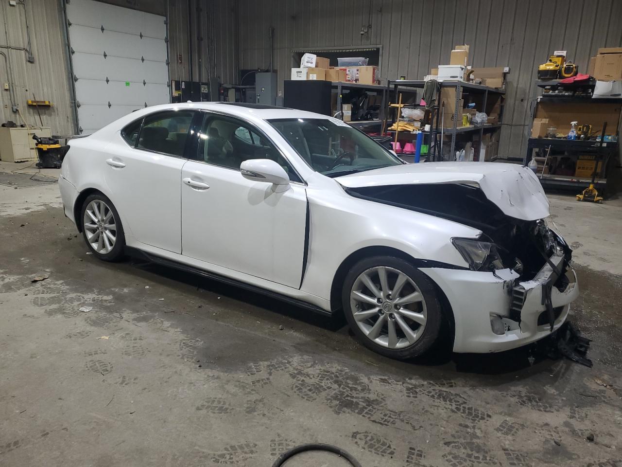 2010 Lexus Is 250 White vin: JTHCF5C25A5038039
