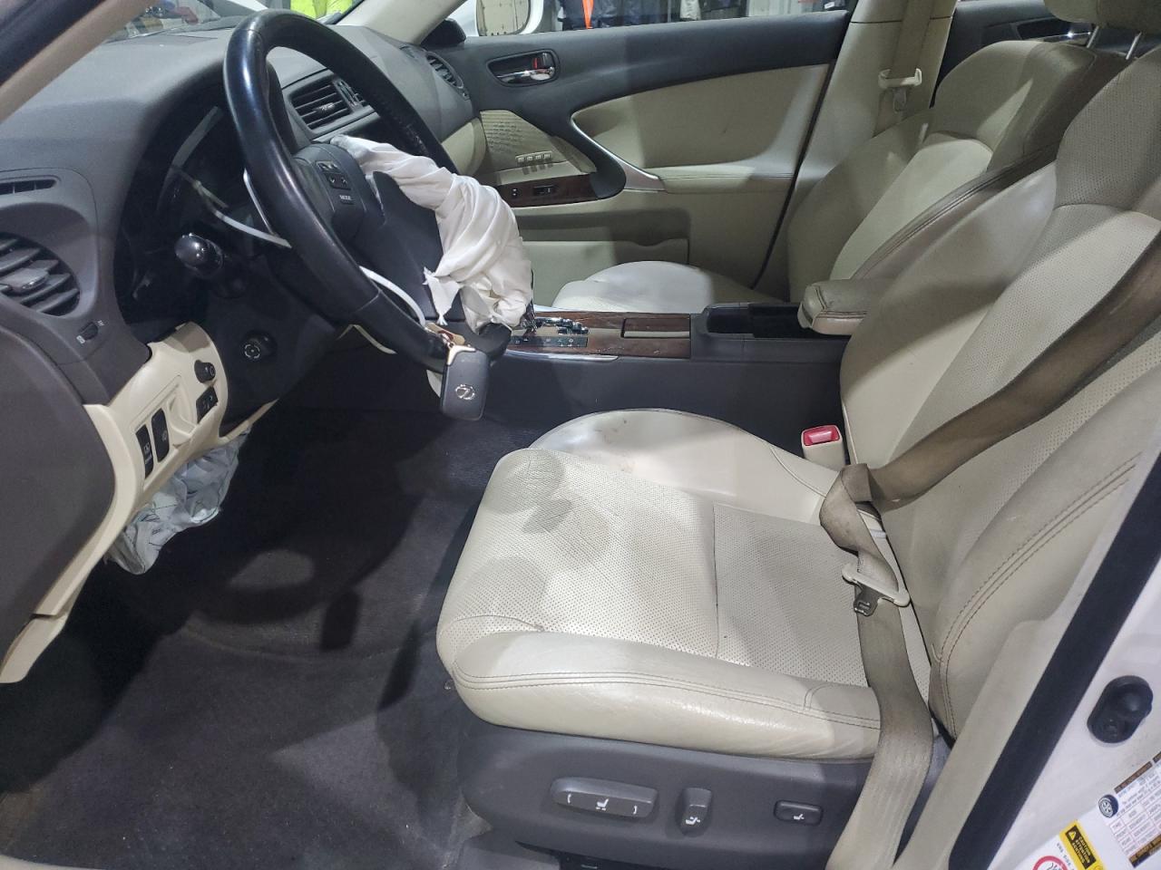 2010 Lexus Is 250 White vin: JTHCF5C25A5038039