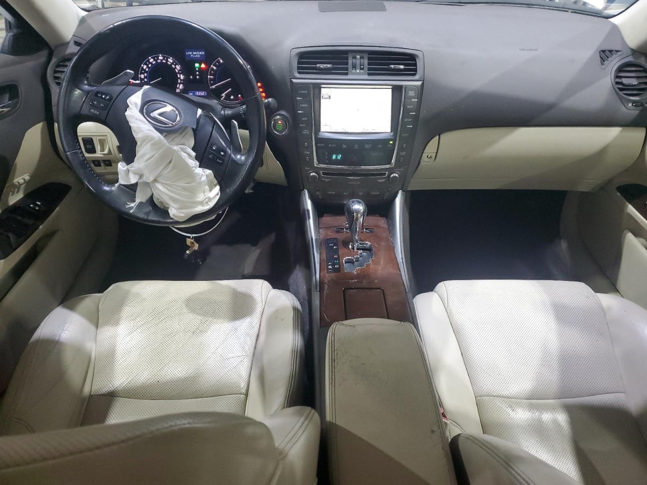 2010 Lexus Is 250 White vin: JTHCF5C25A5038039