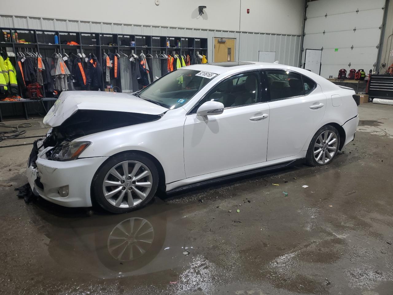 2010 Lexus Is 250 White vin: JTHCF5C25A5038039