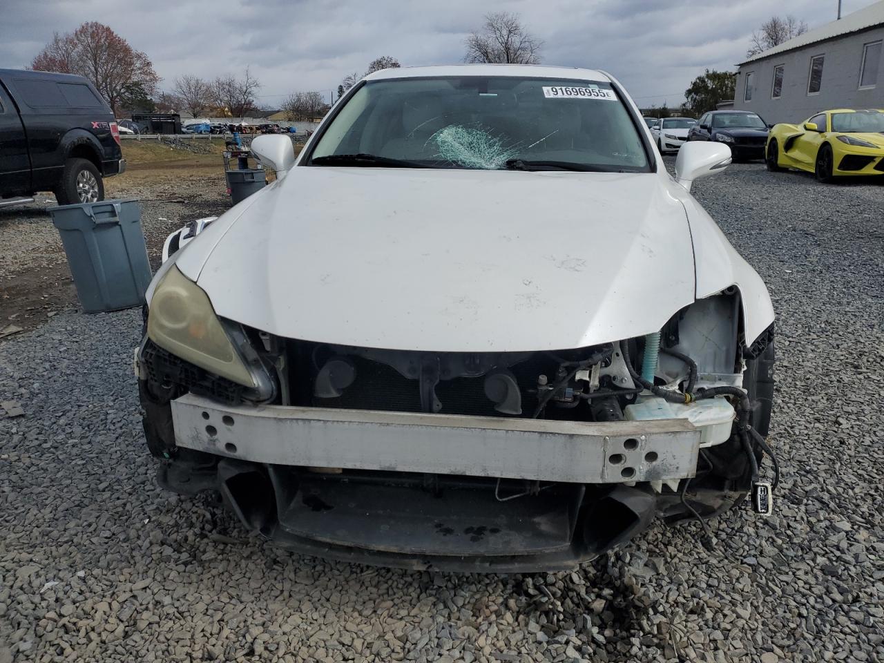 2011 Lexus Is 250 White vin: JTHCF5C25B5046336
