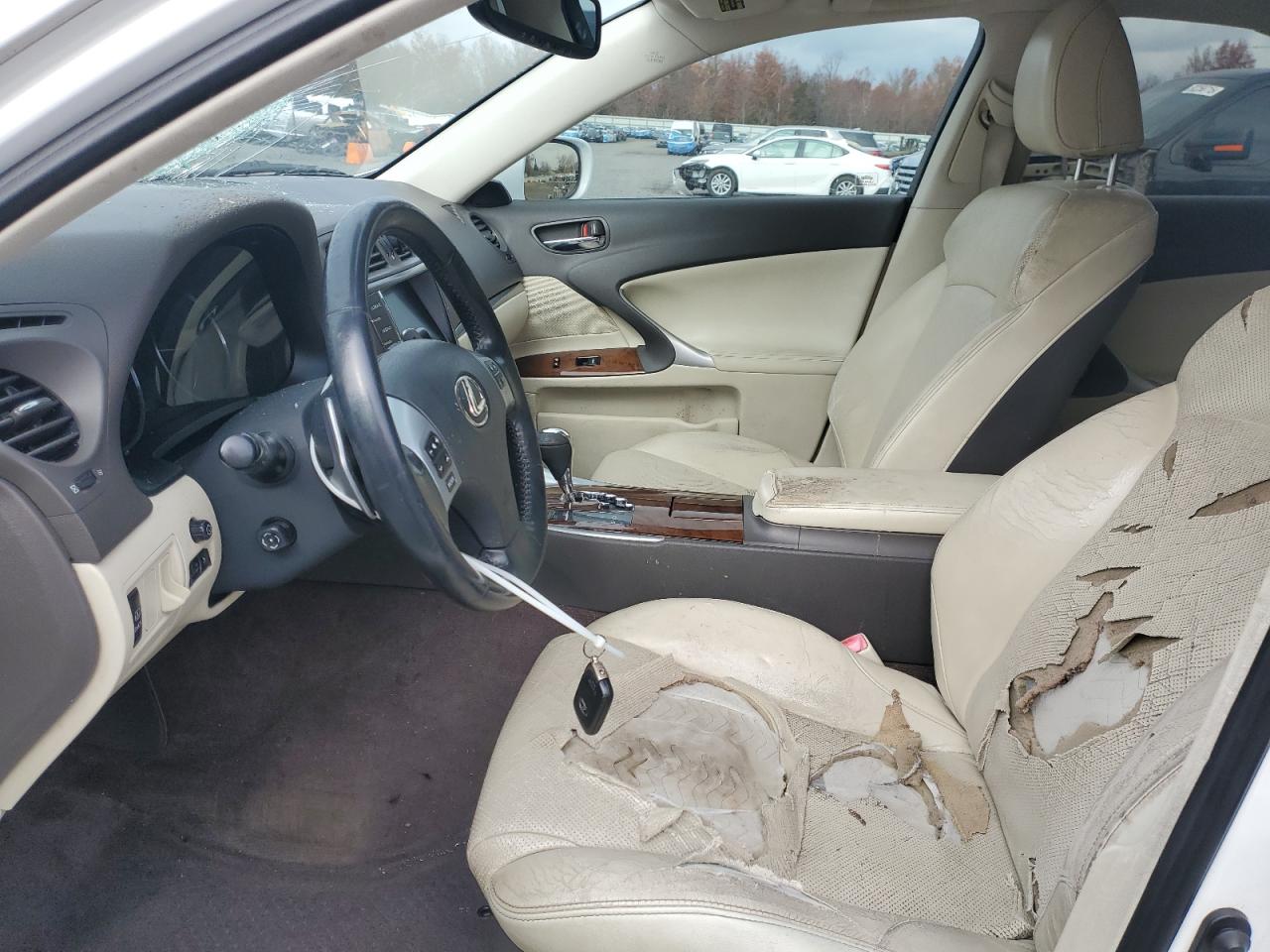 2011 Lexus Is 250 White vin: JTHCF5C25B5046336