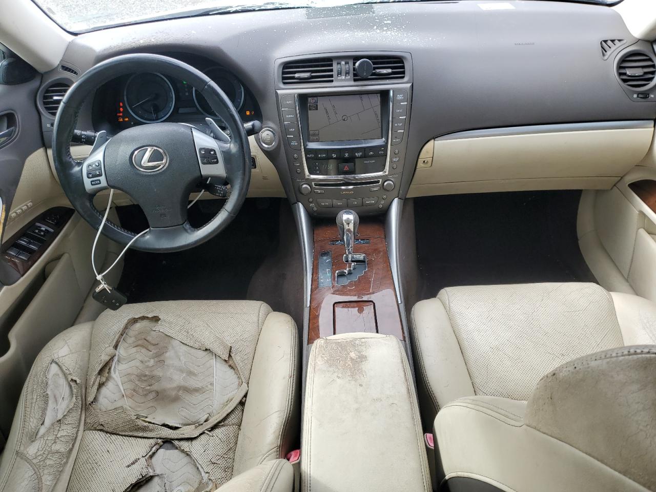 2011 Lexus Is 250 White vin: JTHCF5C25B5046336