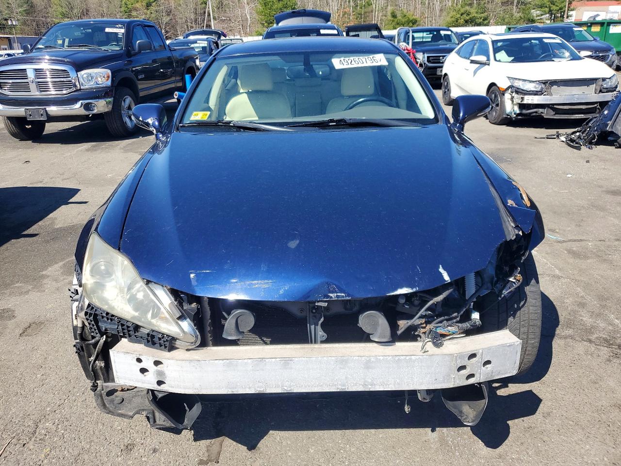 2012 Lexus Is 250 Blue vin: JTHCF5C25C5052879