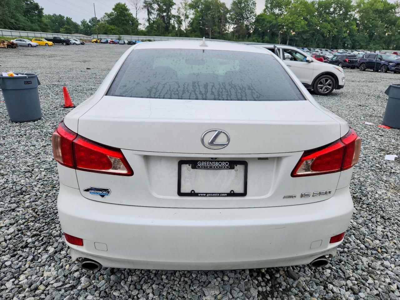 2012 Lexus Is 250 White vin: JTHCF5C25C5056396