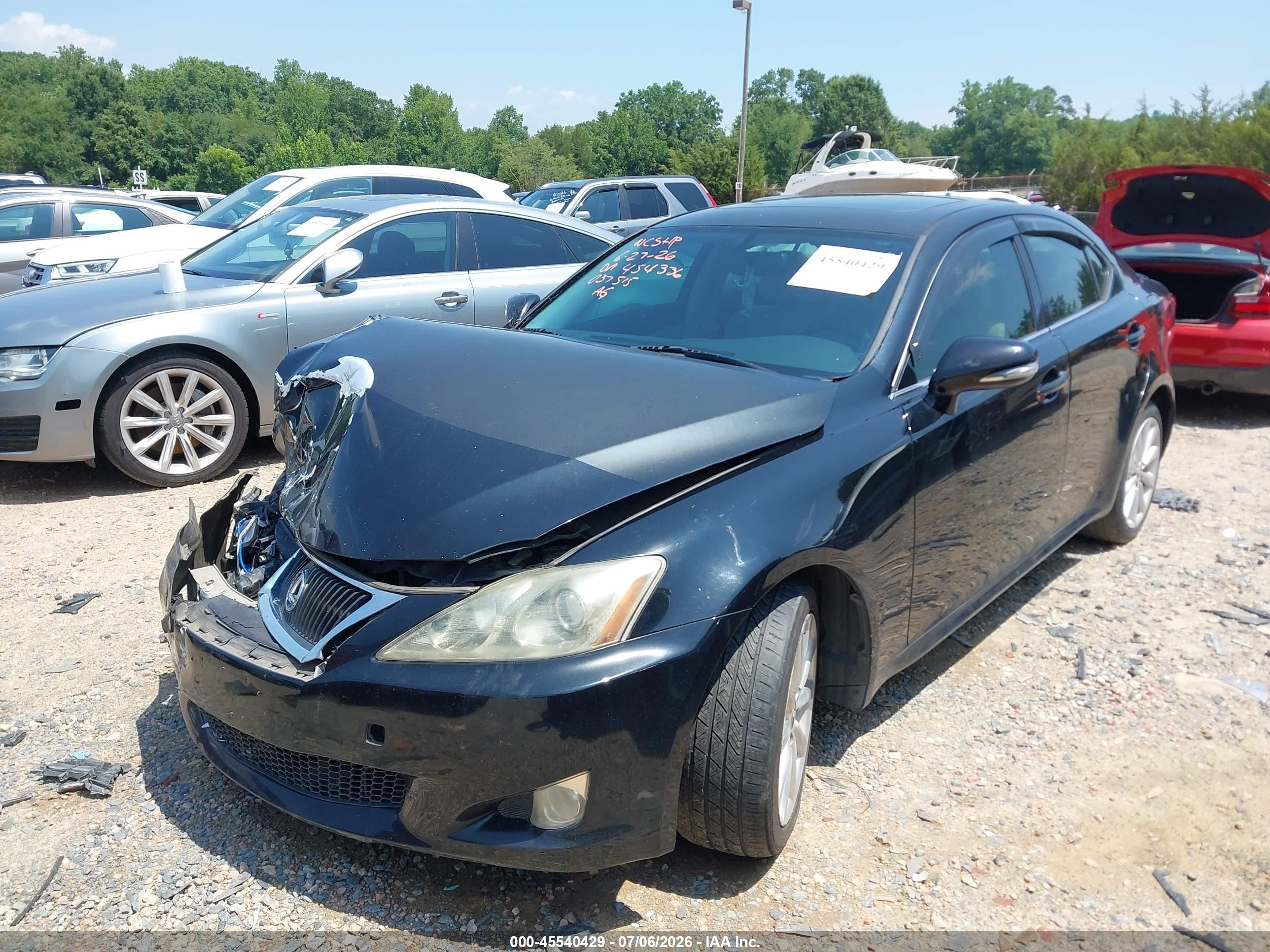 2010 Lexus Is 250   Black vin: JTHCF5C26A5037515