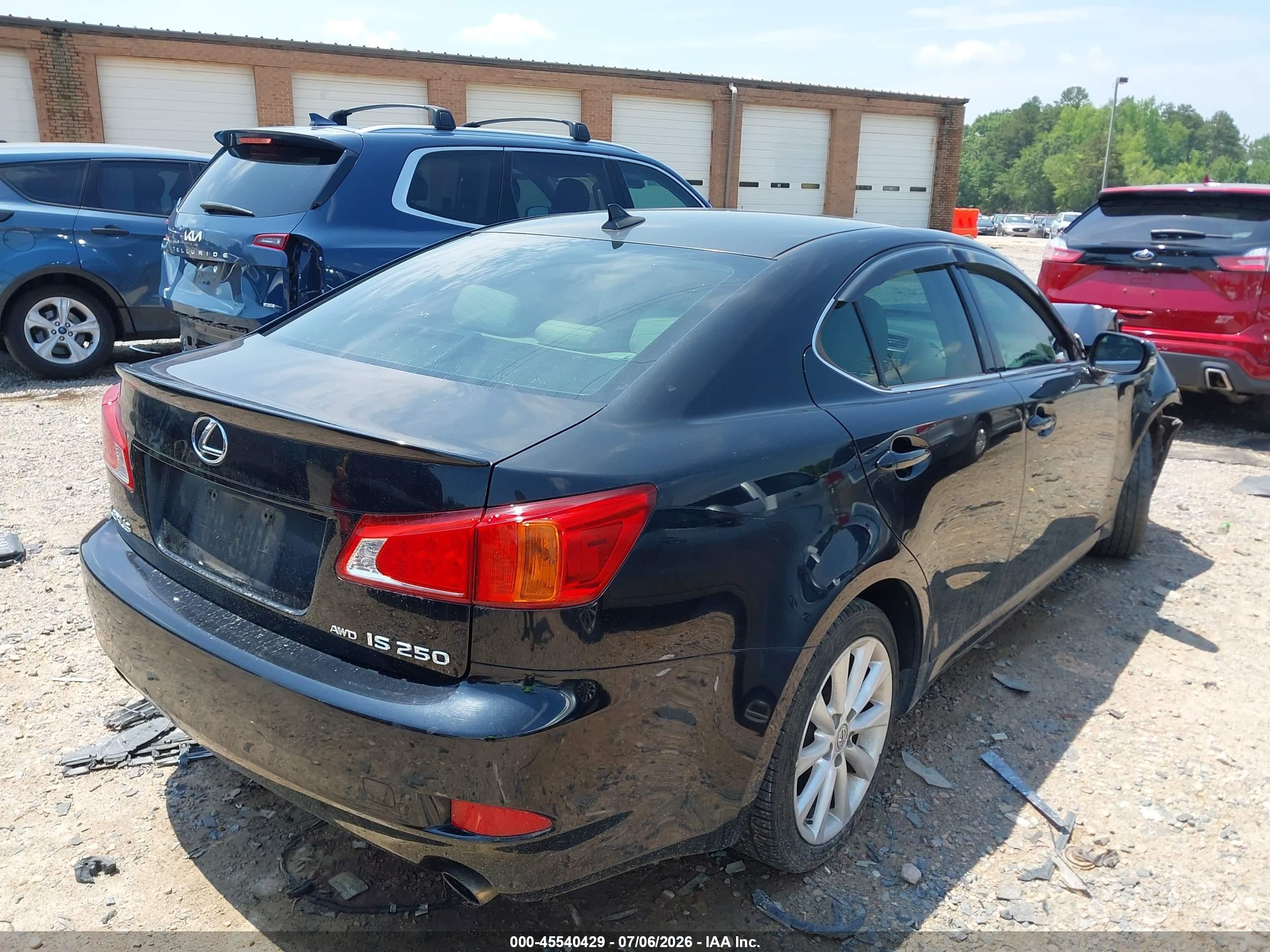 2010 Lexus Is 250   Black vin: JTHCF5C26A5037515