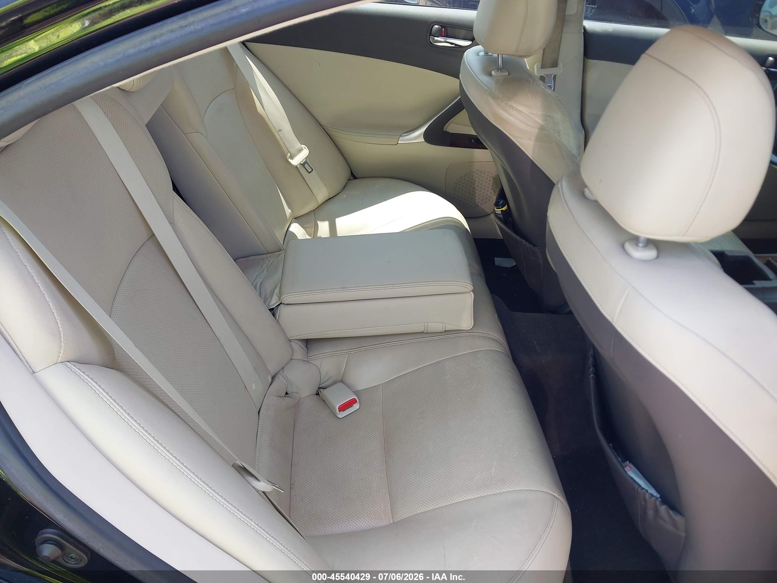 2010 Lexus Is 250   Black vin: JTHCF5C26A5037515