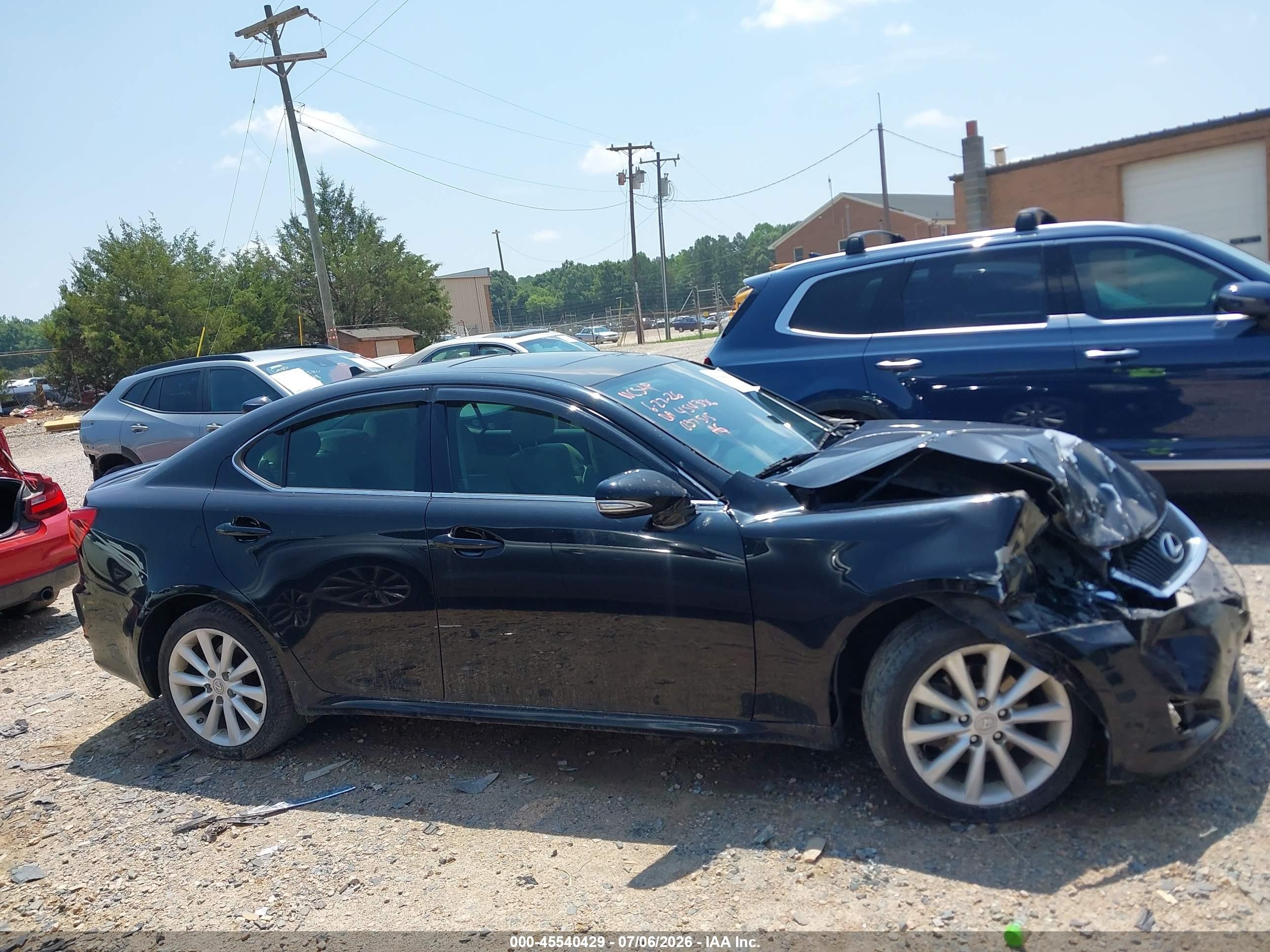 2010 Lexus Is 250   Black vin: JTHCF5C26A5037515