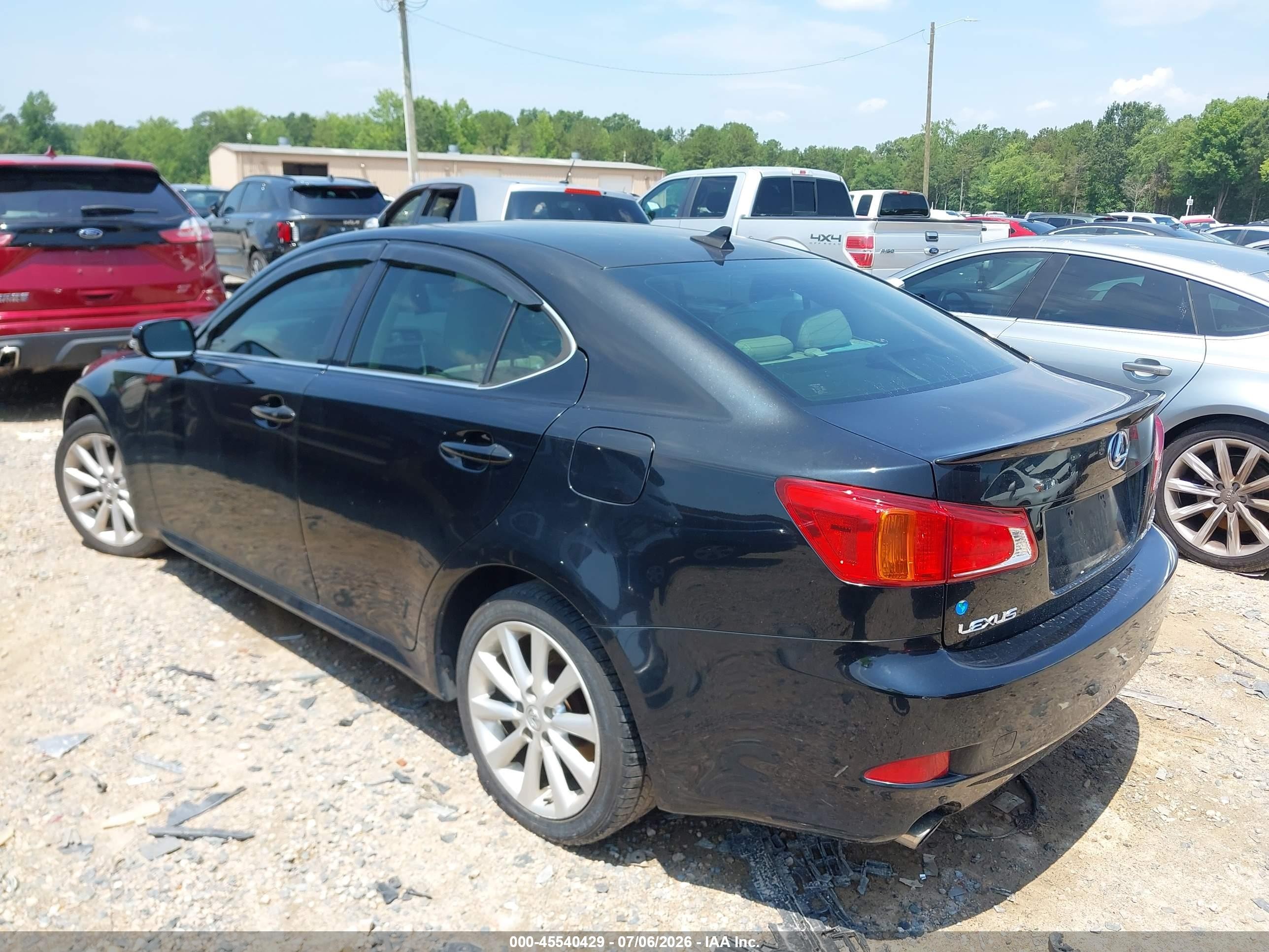 2010 Lexus Is 250   Black vin: JTHCF5C26A5037515