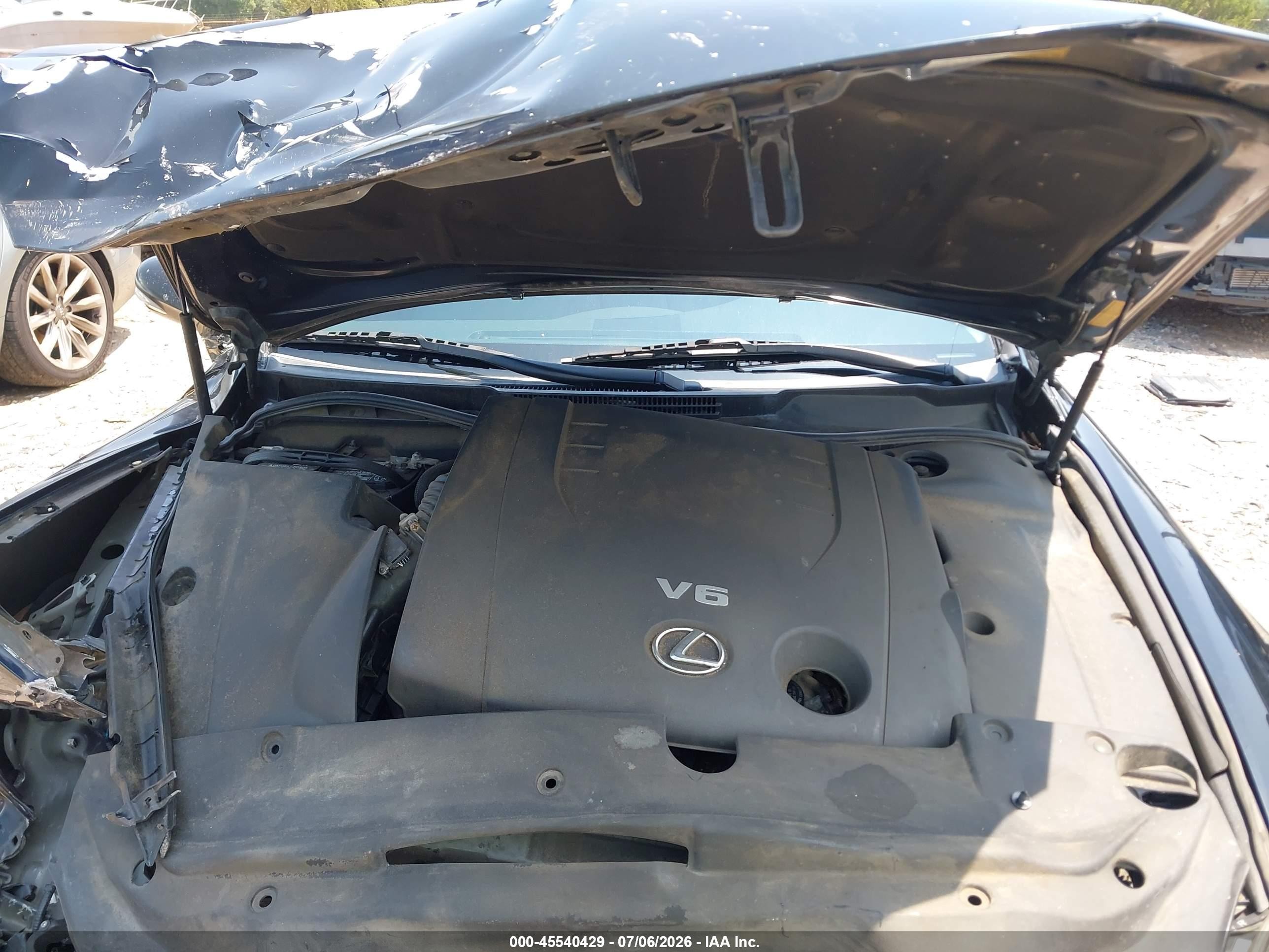 2010 Lexus Is 250   Black vin: JTHCF5C26A5037515