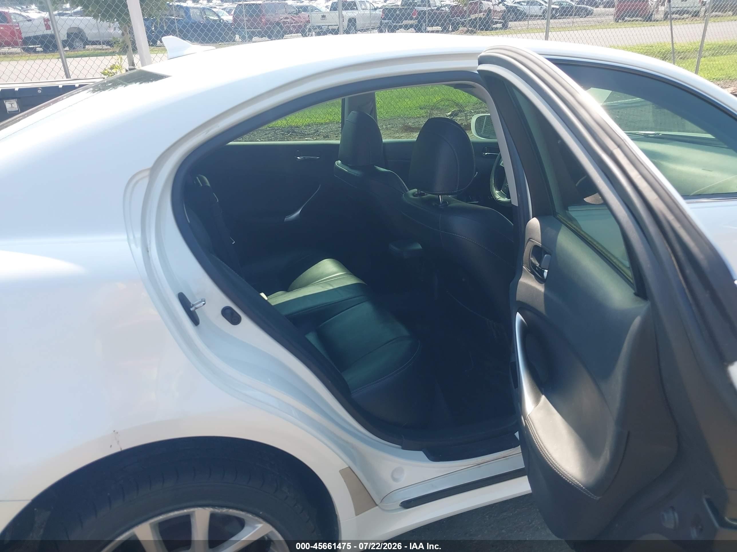 2011 Lexus Is 250   White vin: JTHCF5C26B5045812