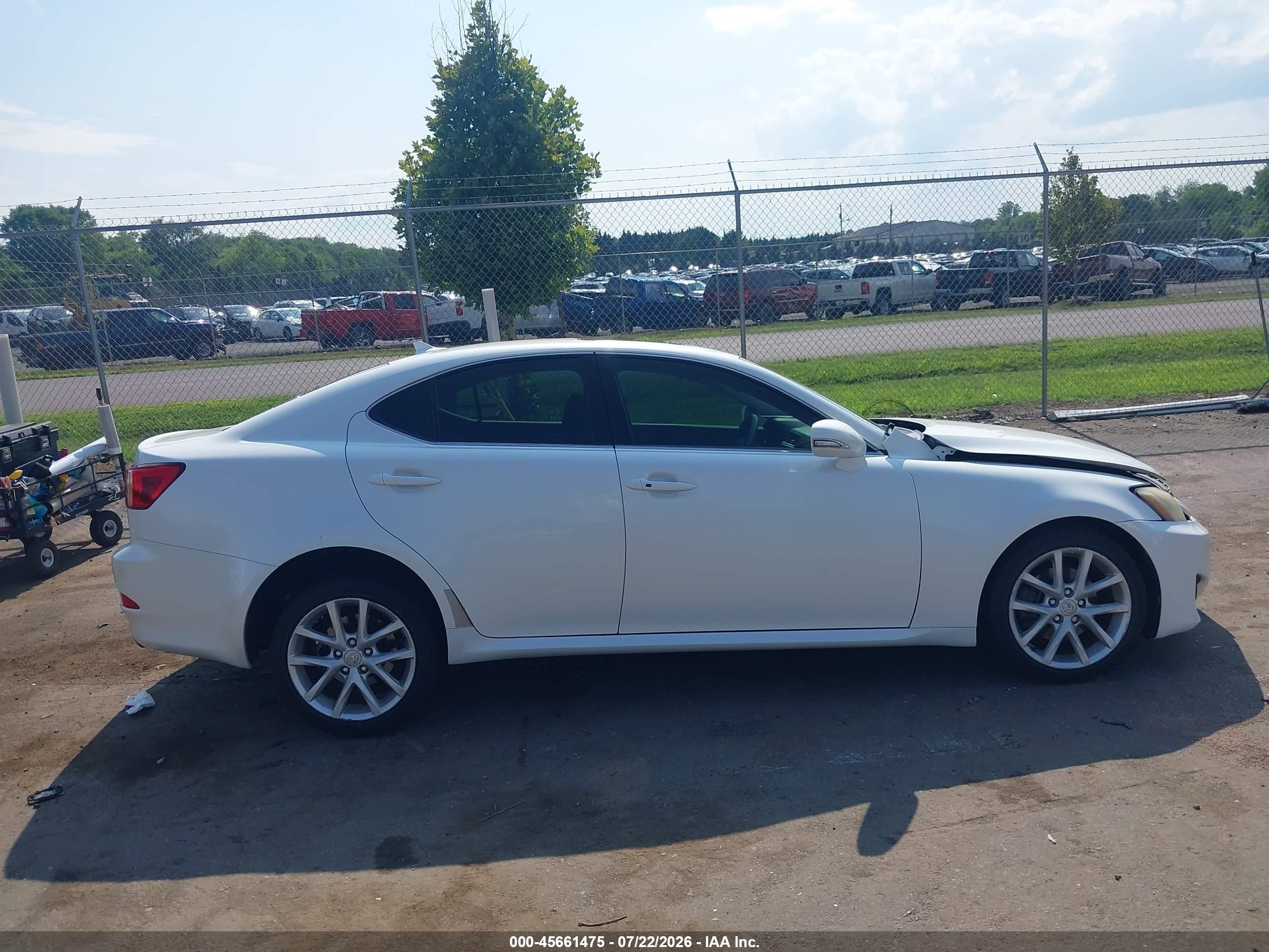 2011 Lexus Is 250   White vin: JTHCF5C26B5045812