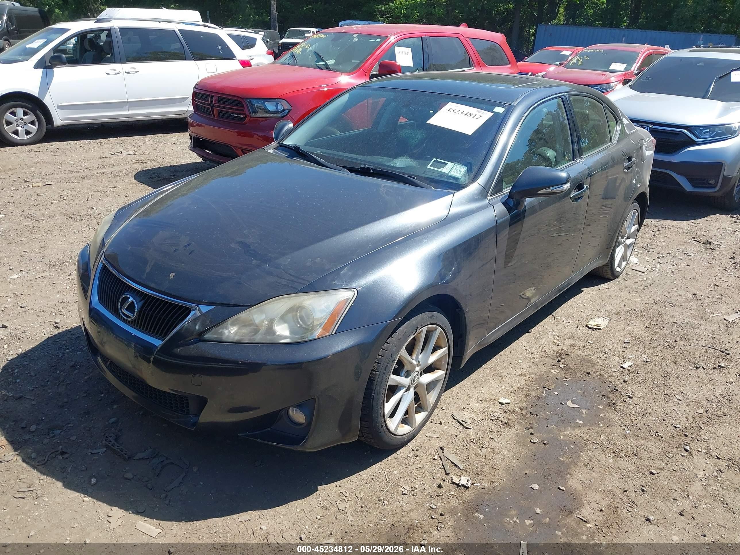 2011 Lexus Is 250   Gray vin: JTHCF5C26B5046748