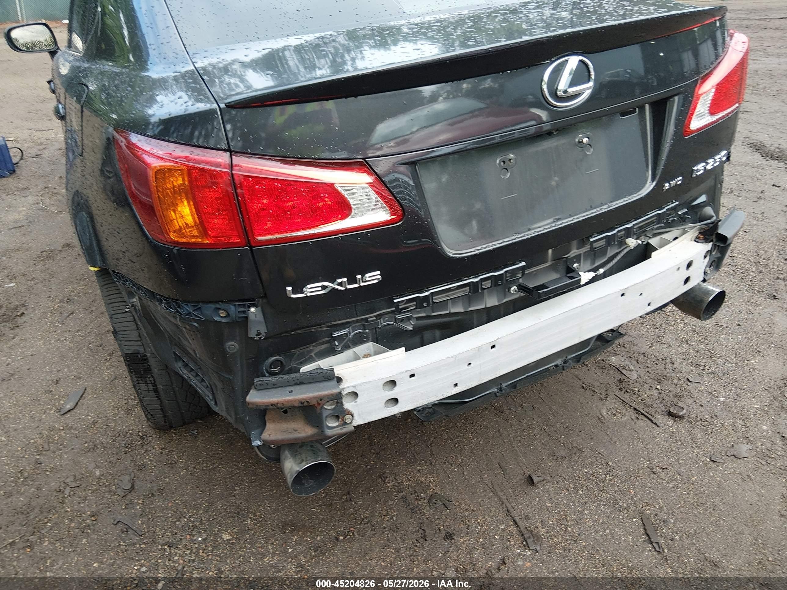 2010 Lexus Is 250   Black vin: JTHCF5C27A5039127