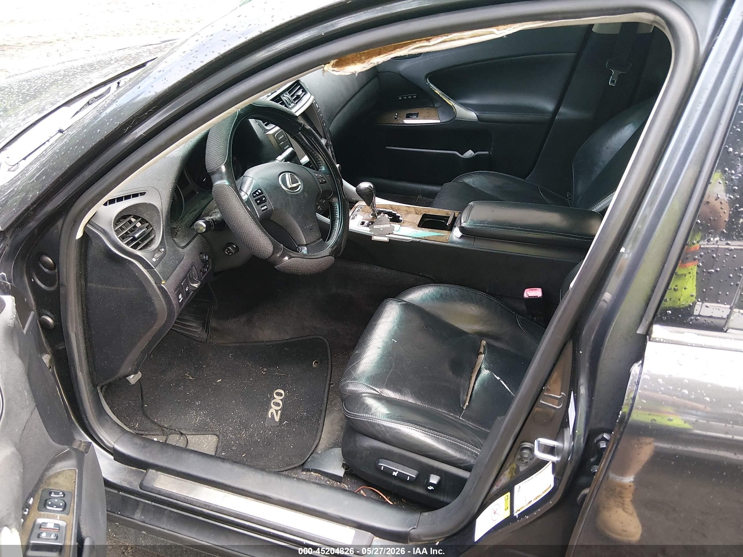 2010 Lexus Is 250   Black vin: JTHCF5C27A5039127