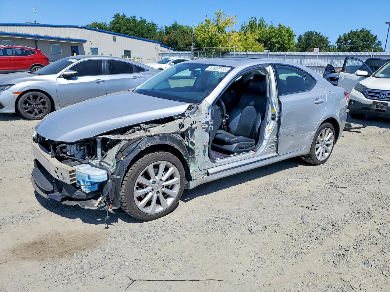 2010 Lexus Is 250 Silver vin: JTHCF5C27A5042710