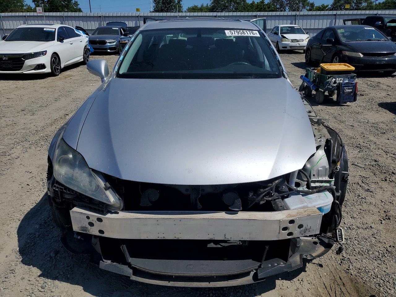 2010 Lexus Is 250 Silver vin: JTHCF5C27A5042710