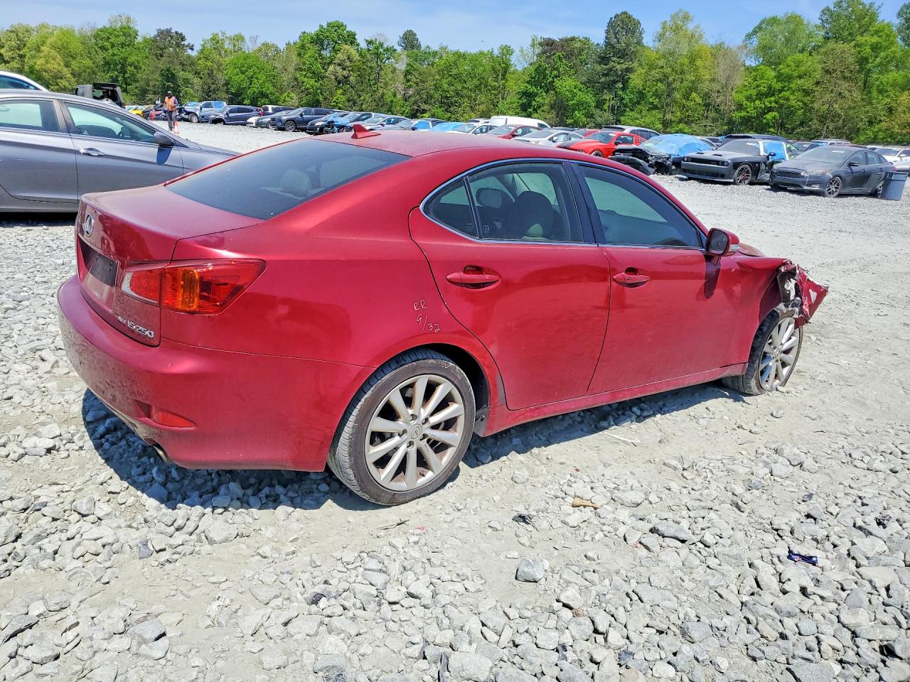 2010 Lexus Is 250 Maroon vin: JTHCF5C27A5043016