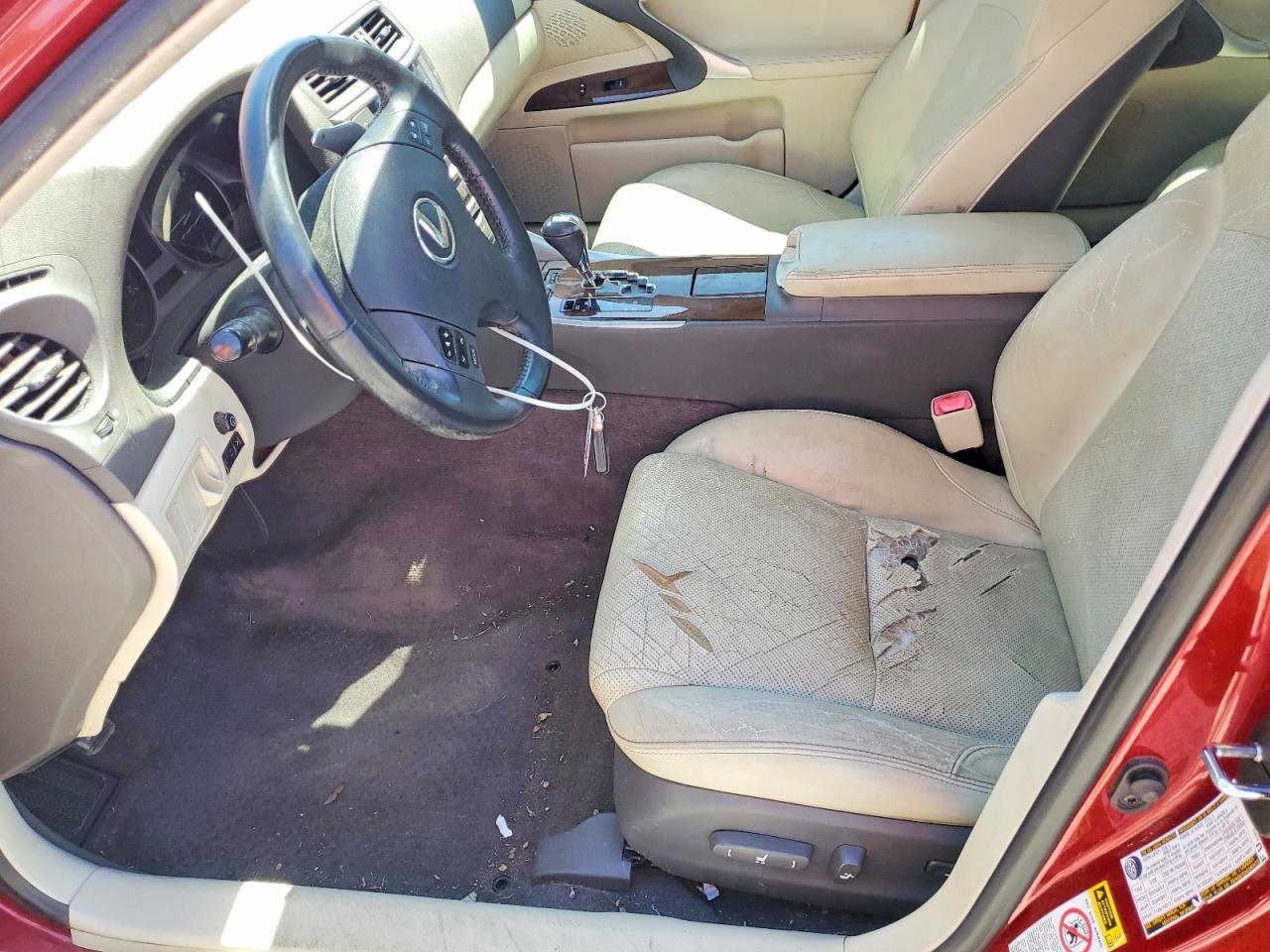 2010 Lexus Is 250 Maroon vin: JTHCF5C27A5043016
