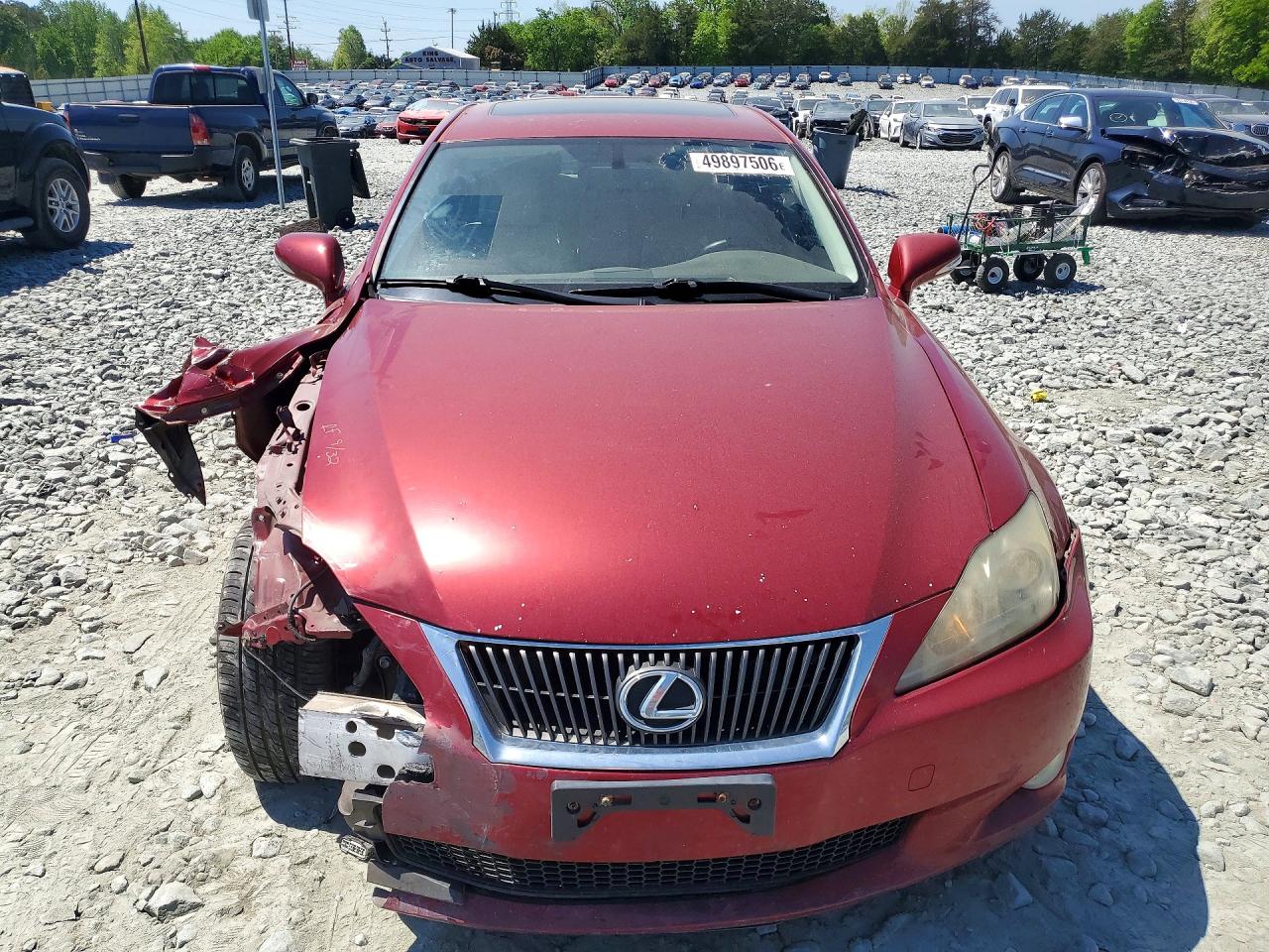 2010 Lexus Is 250 Maroon vin: JTHCF5C27A5043016