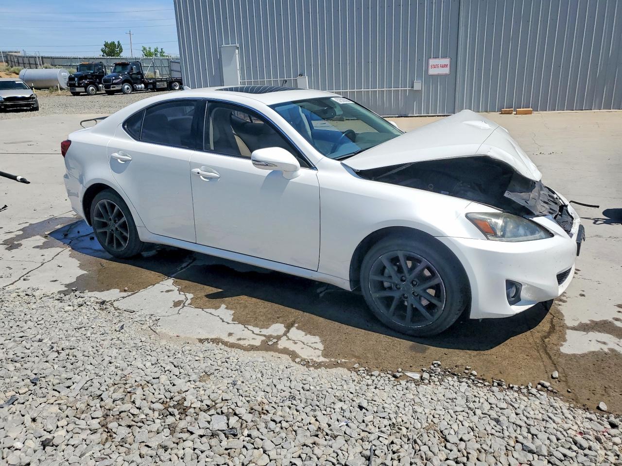 2011 Lexus Is 250 White vin: JTHCF5C27B5046306