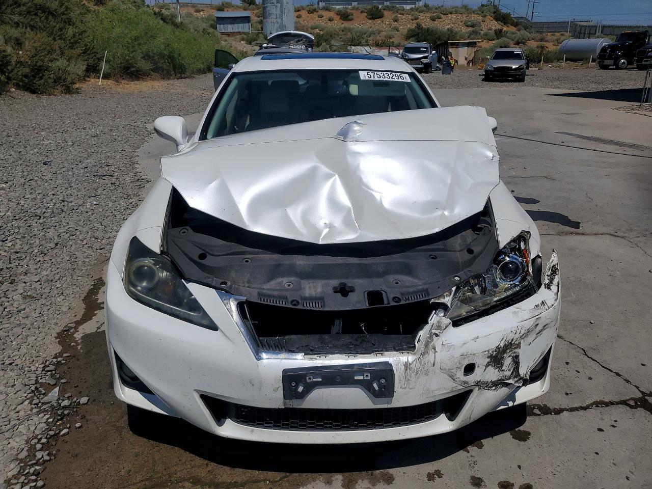 2011 Lexus Is 250 White vin: JTHCF5C27B5046306
