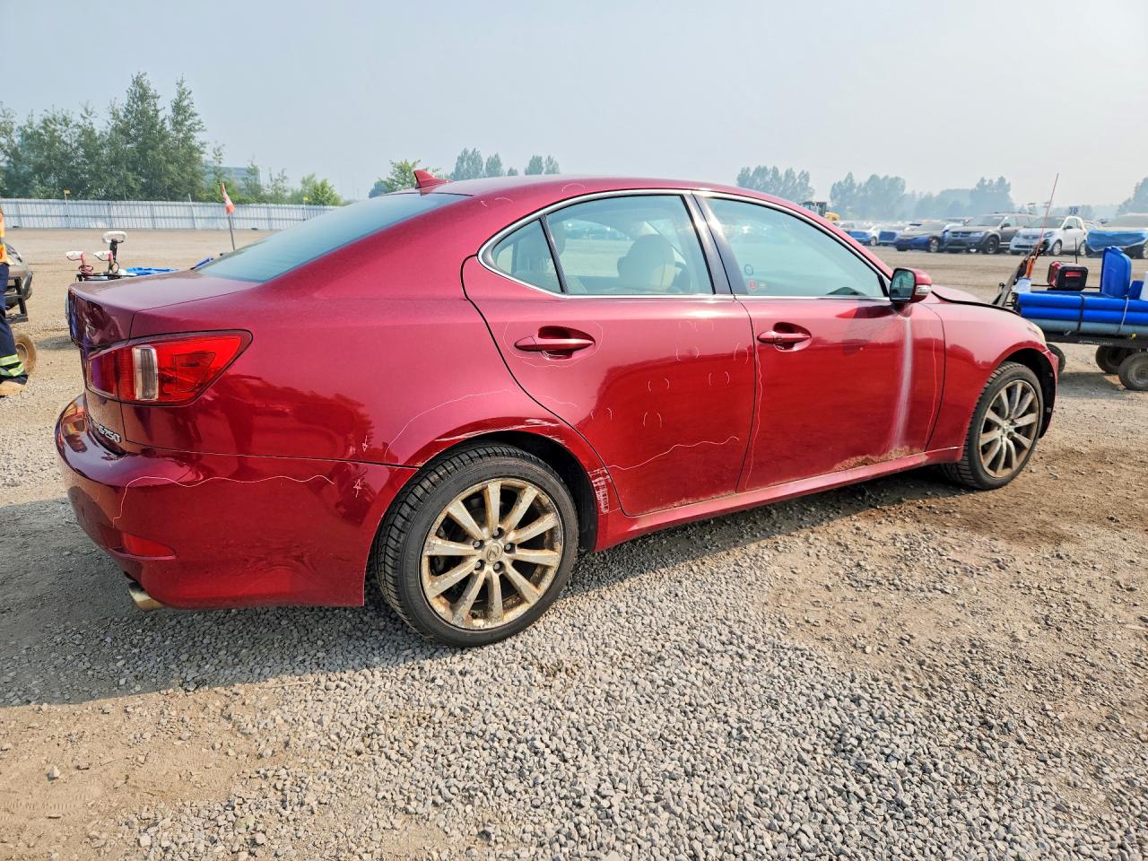 2011 Lexus Is 250 Red vin: JTHCF5C27B5049027