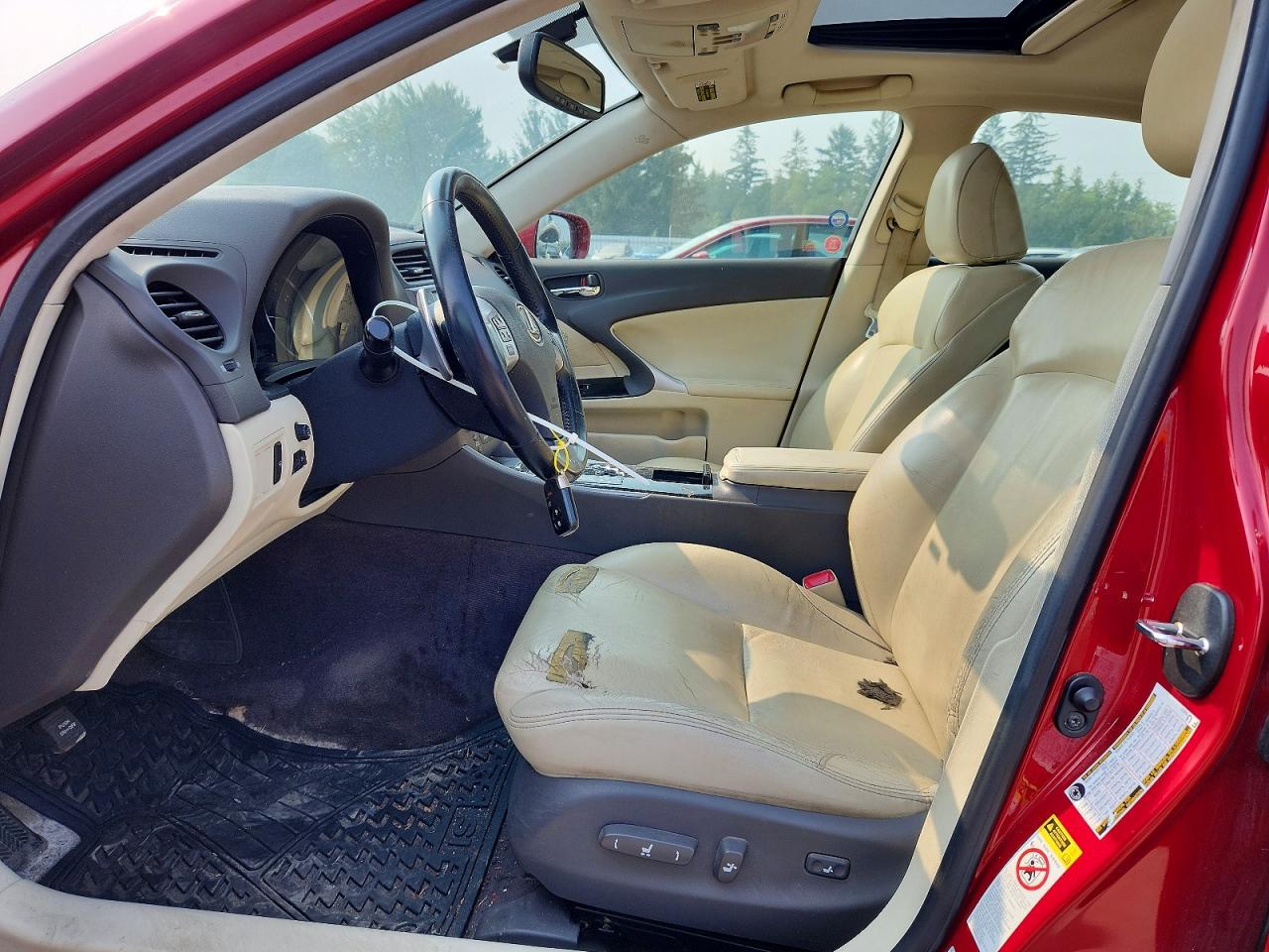 2011 Lexus Is 250 Red vin: JTHCF5C27B5049027