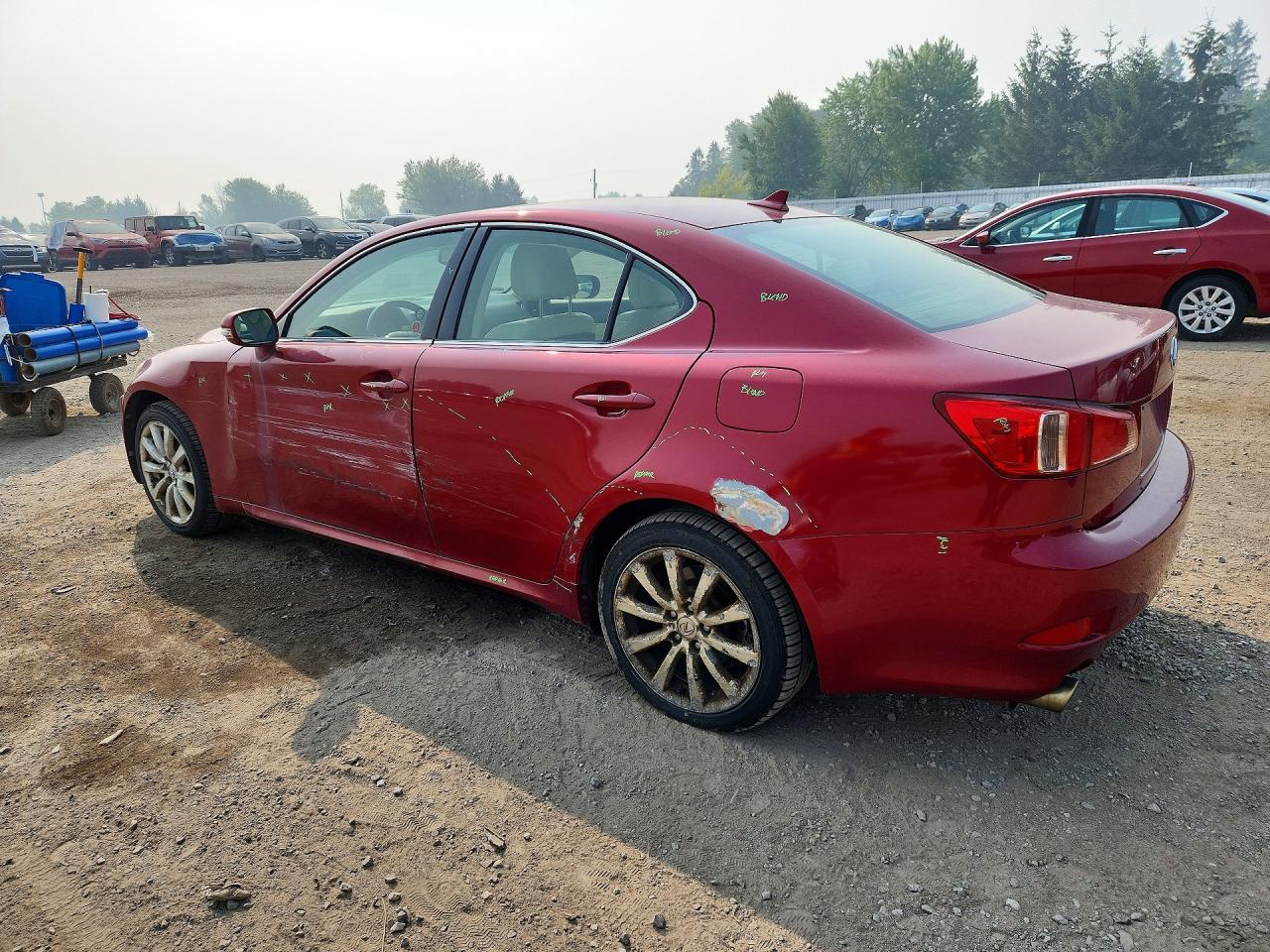 2011 Lexus Is 250 Red vin: JTHCF5C27B5049027