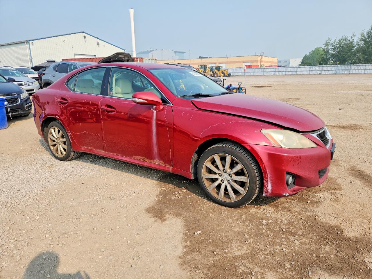 2011 Lexus Is 250 Red vin: JTHCF5C27B5049027